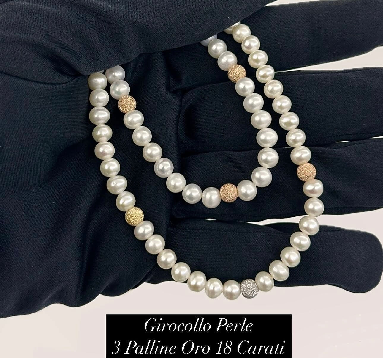 Collana Perle e Oro 18 Carati Promesse Gioielli
