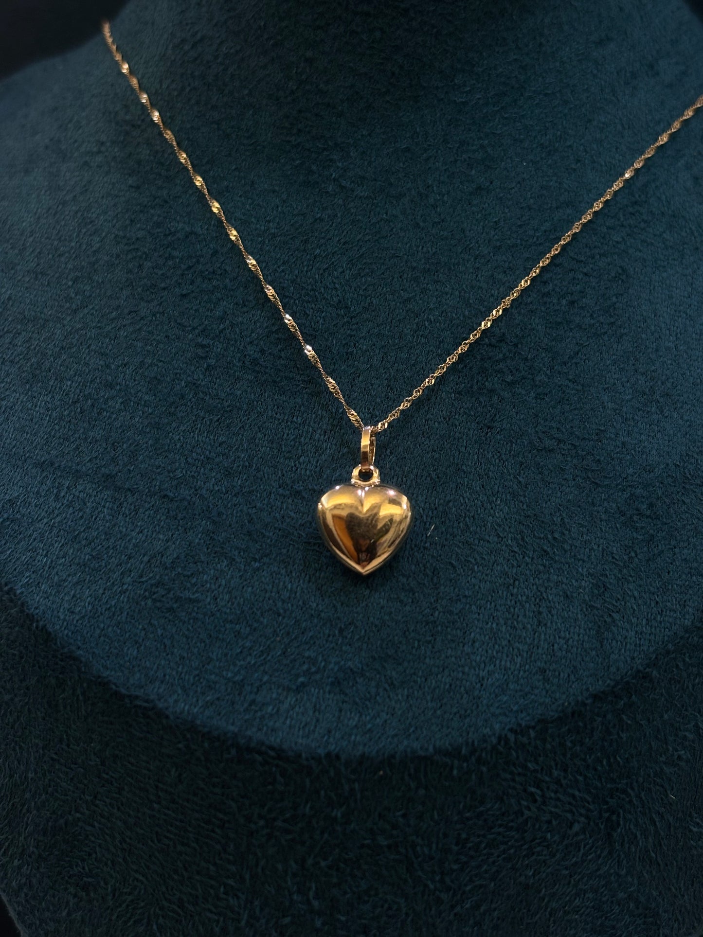 Collana Oro 18 Carati cuore