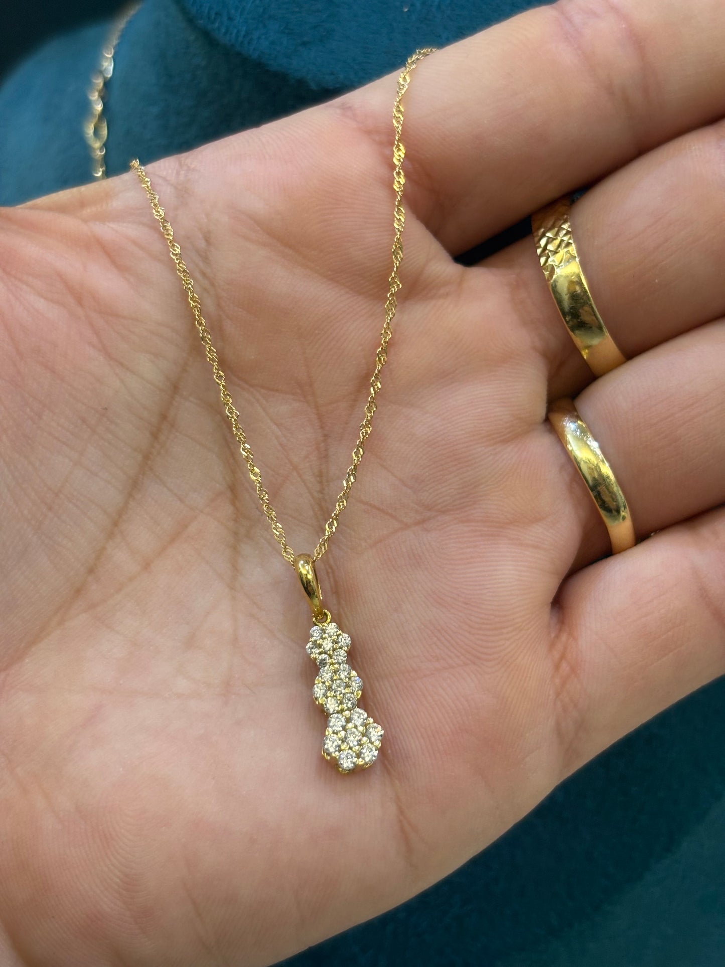 Collana Donna Oro Giallo 18 carati fiorellini