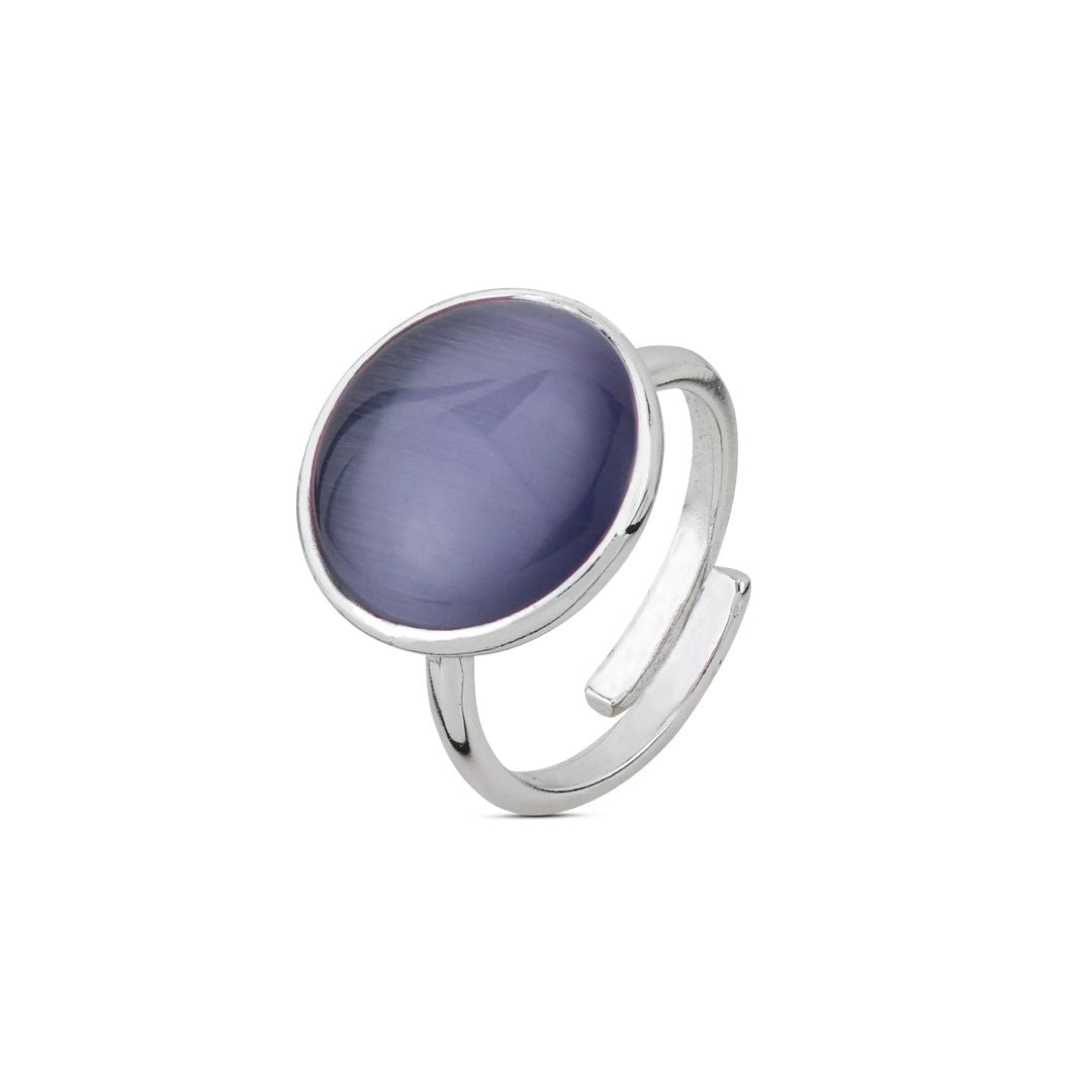 Anello con cristallo viola scuro XAN217V