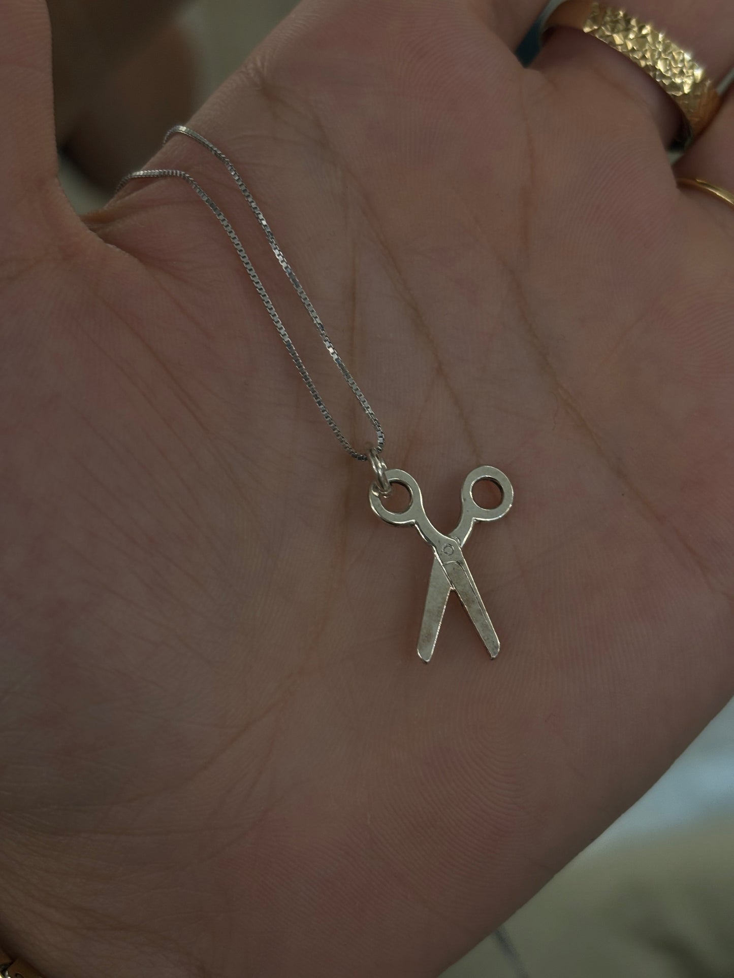 Collana Forbici Argento