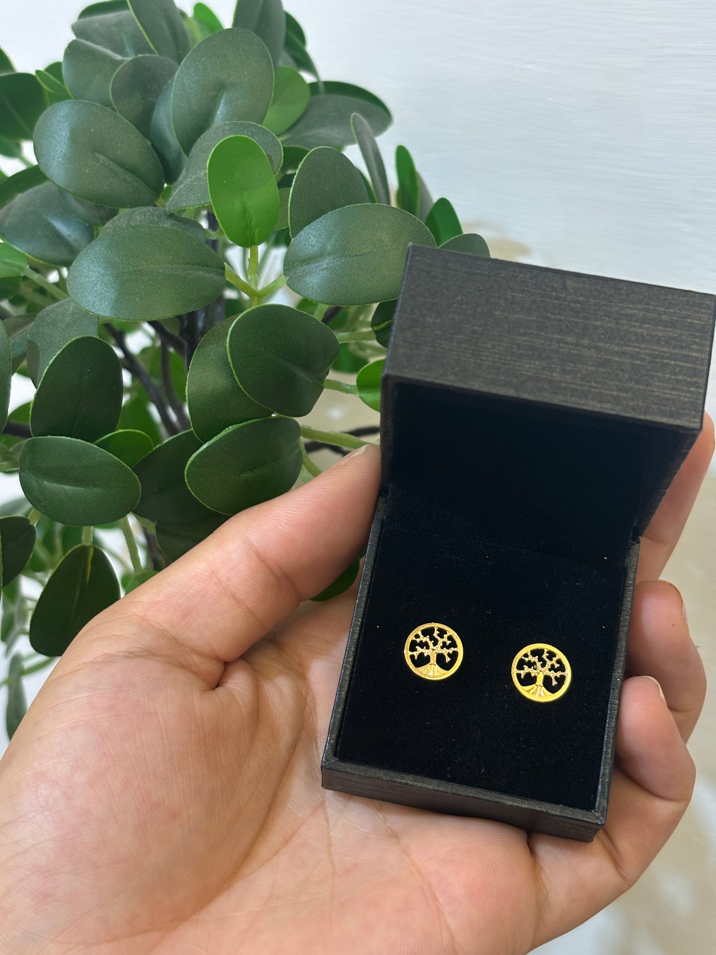 Orecchini Albero Della Vita Oro Giallo 18 Carati