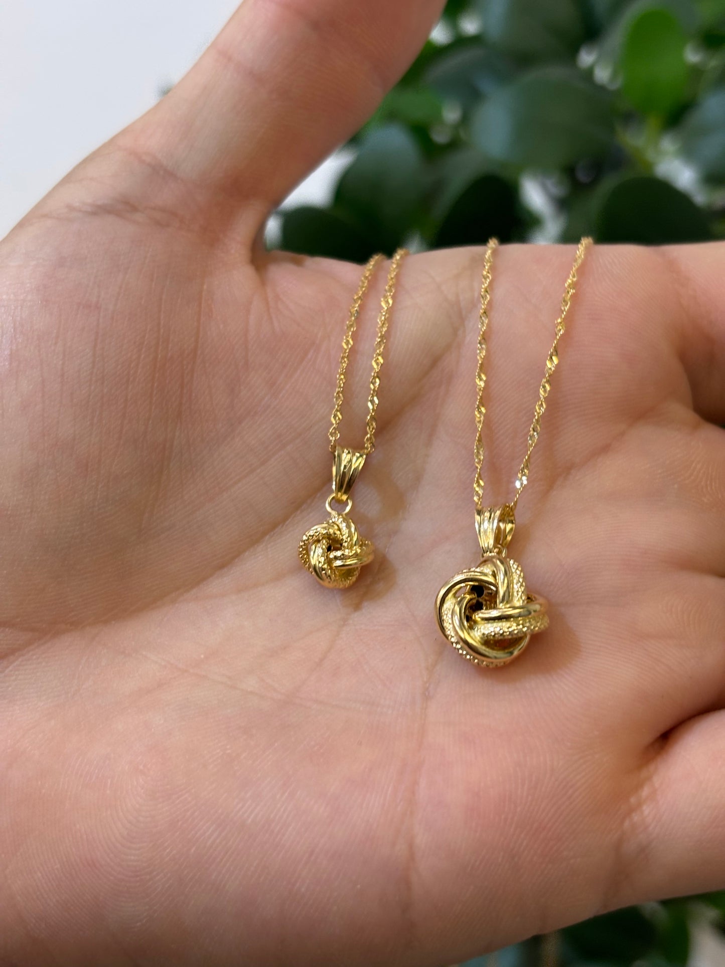 Collana Nodo Oro Giallo 18 Carati