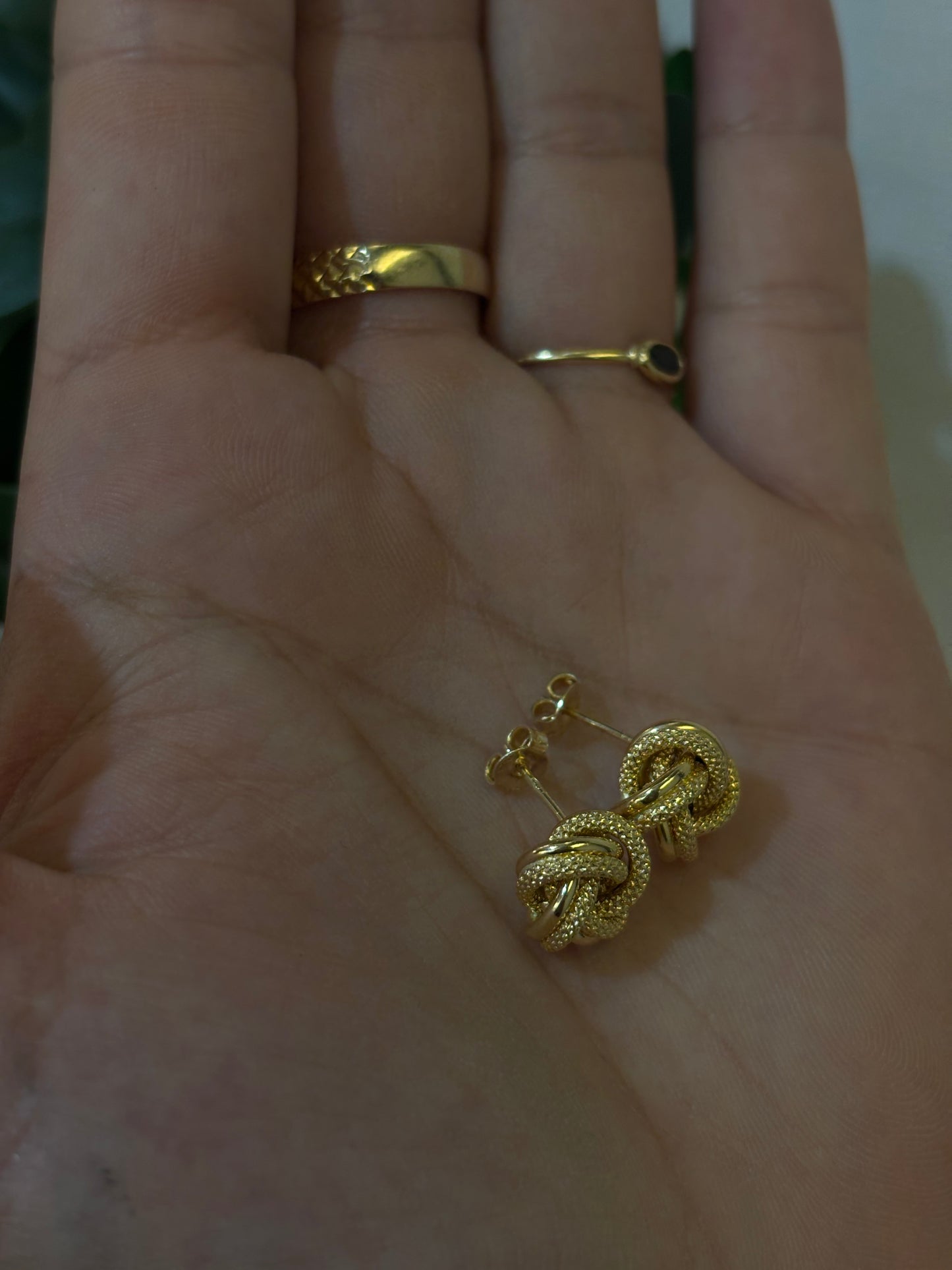 Orecchini Nodo Oro Giallo 18 Carati