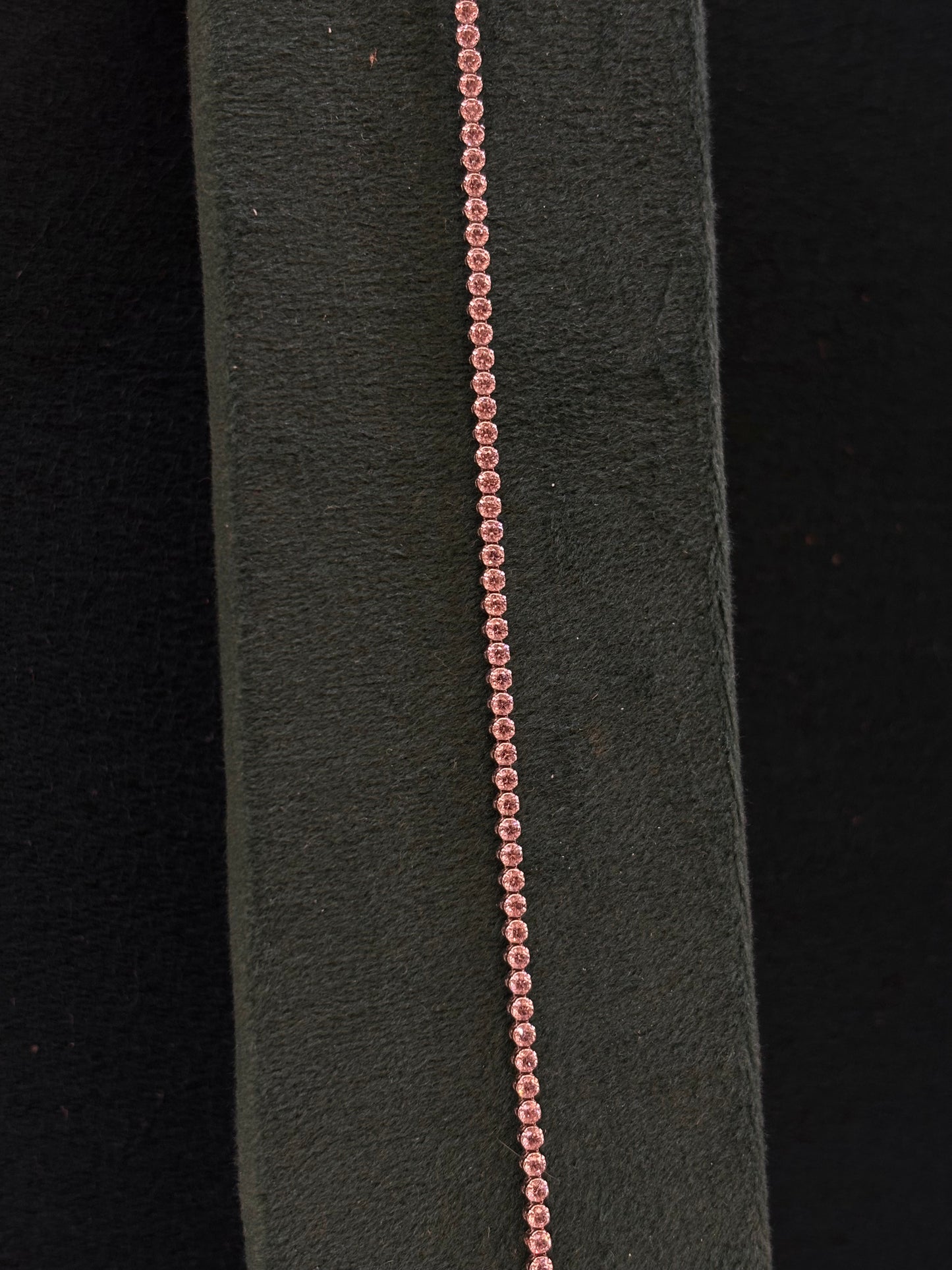 Bracciale Tennis Oro Bianco 18 Carati 2mm