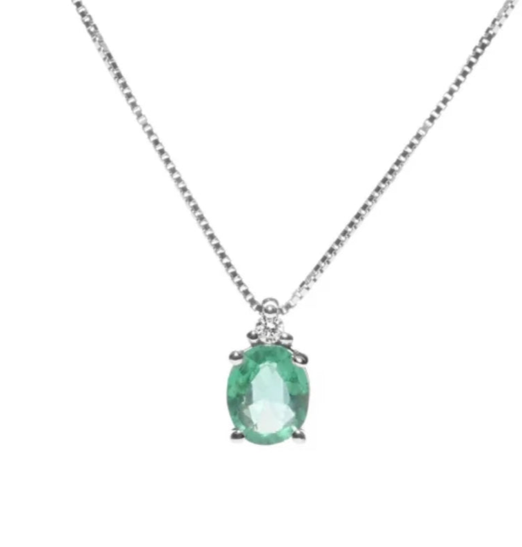 COLLANA SMERALDO PROMESSE GIOIELLI PF1S