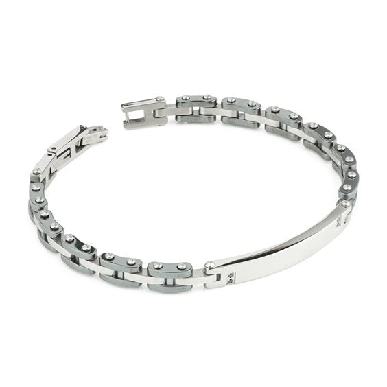 Bracciale Boccadamo Uomo in Acciaio ABR760
