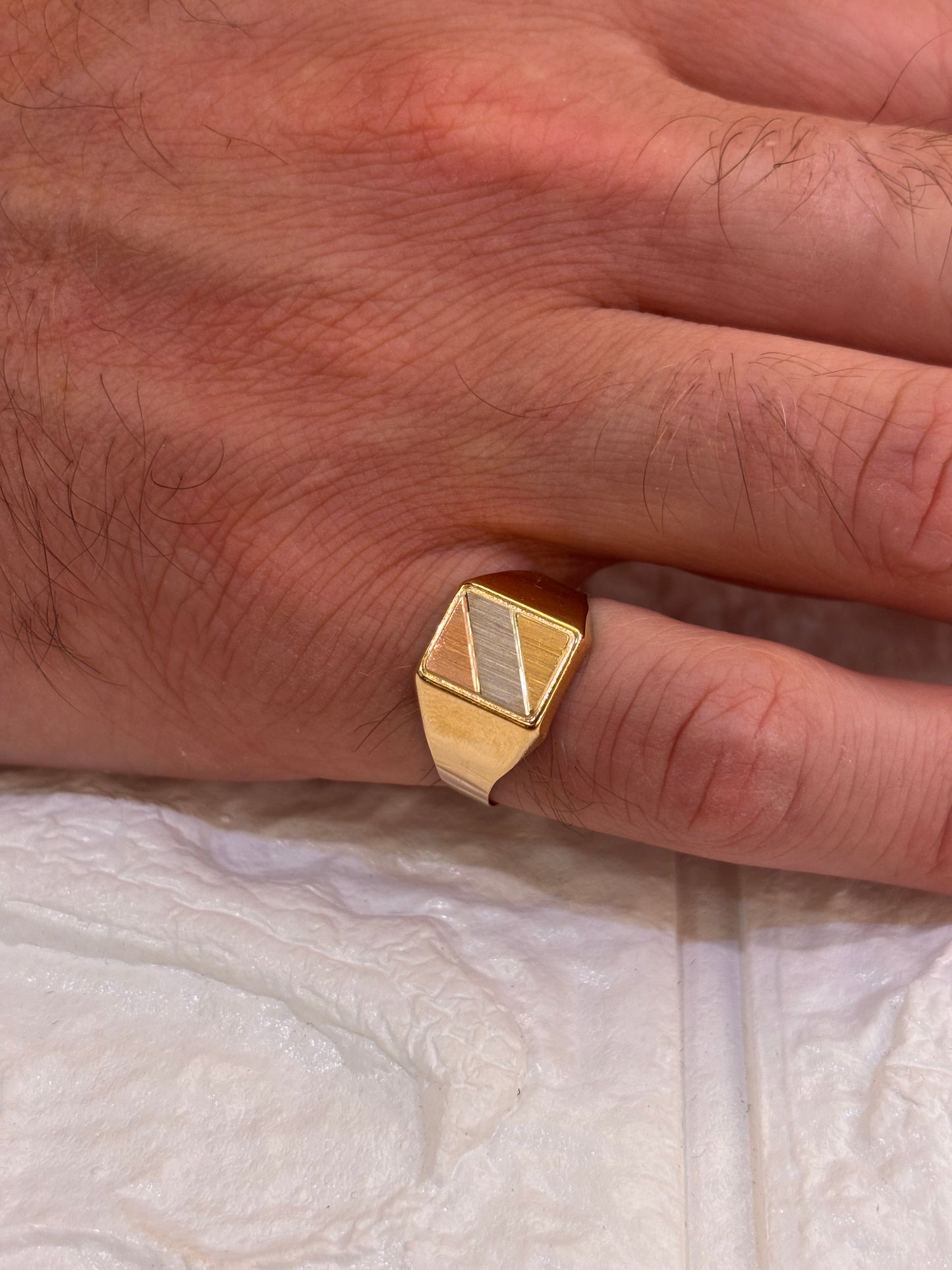 Anello Uomo Mignolo Oro giallo 18 carati