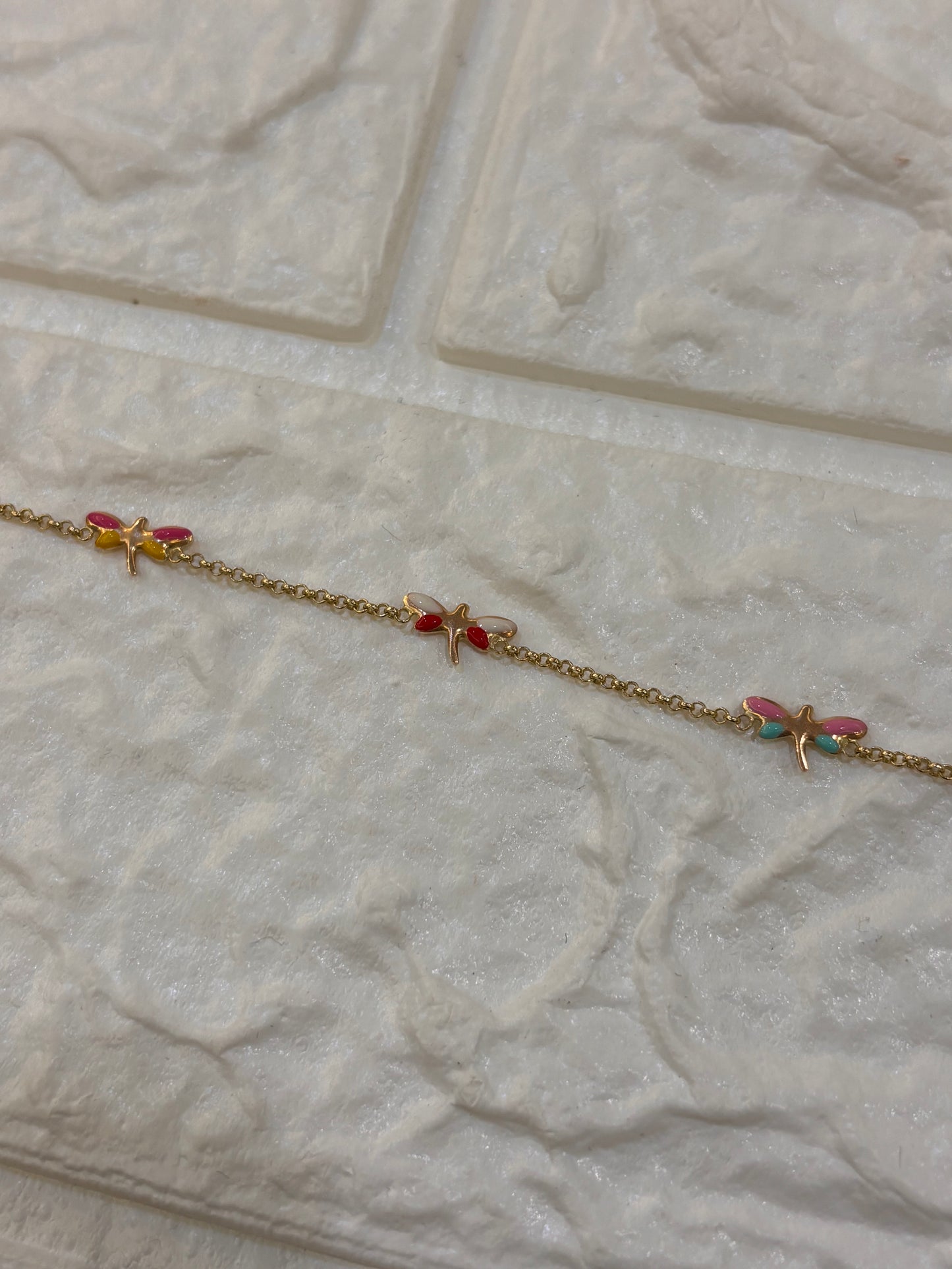 Bracciale Bimba libellule oro 18 carati