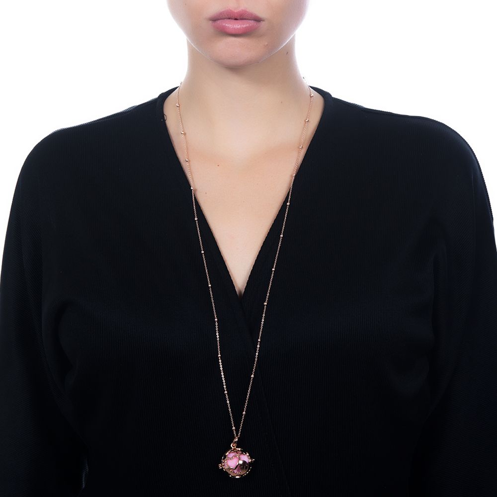 Cofanetto Batuffolo Essence con collana placcata oro rosa a scrigno. BT_GR12K