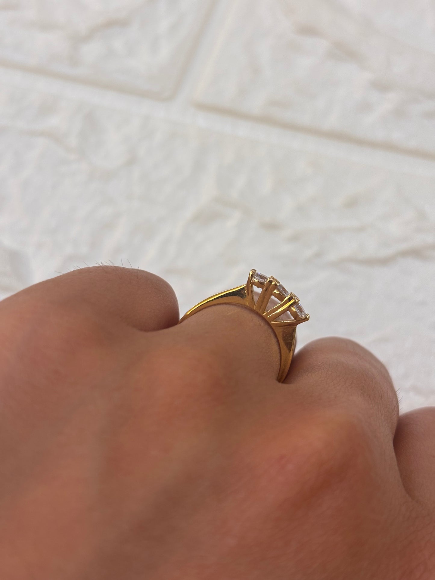 Anello Trilogy Oro Giallo 18 Carati