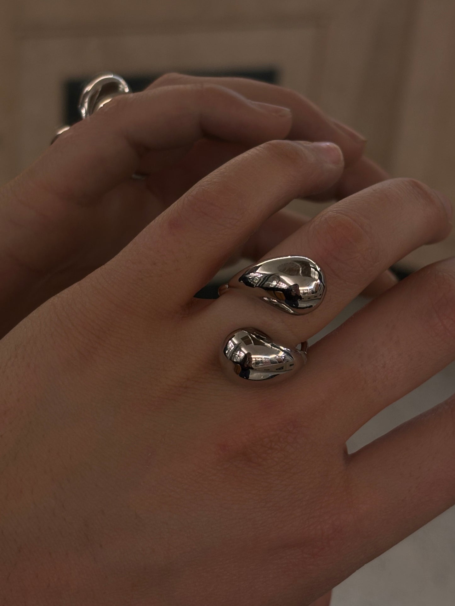 Anello doppia Goccia