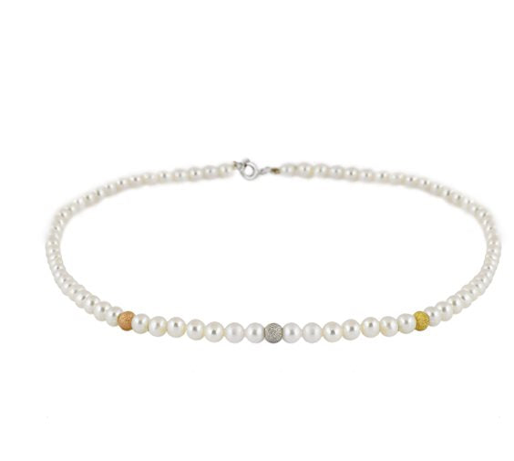 Collana Perle e Oro 18 Carati Promesse Gioielli