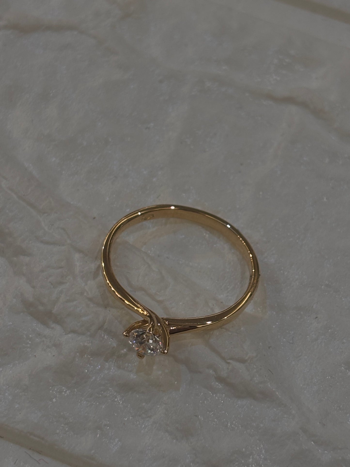 Anello Solitario Oro Giallo 18 Carati