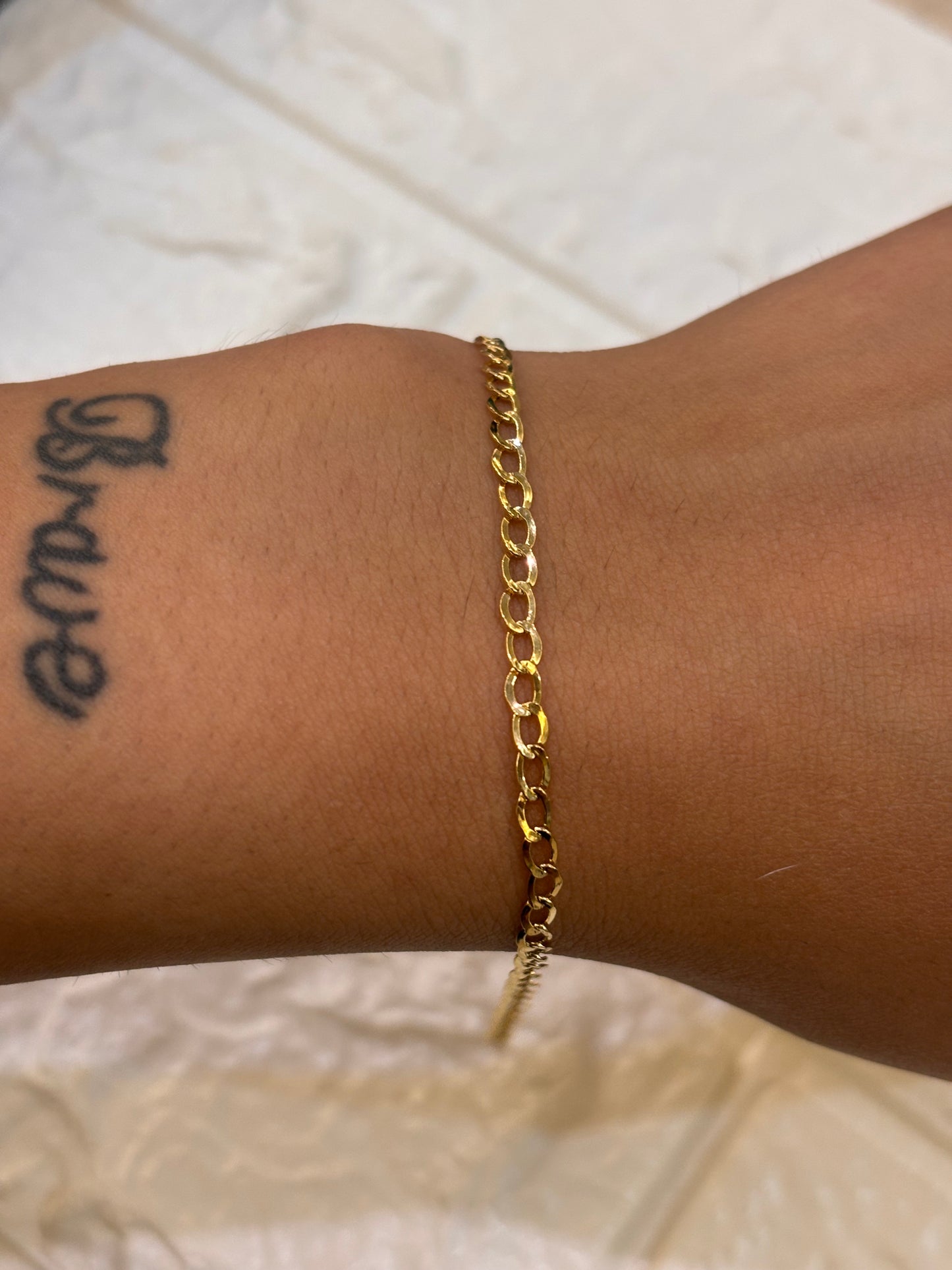 Bracciale Uomo Maglia Groumette Oro Giallo 18 Carati