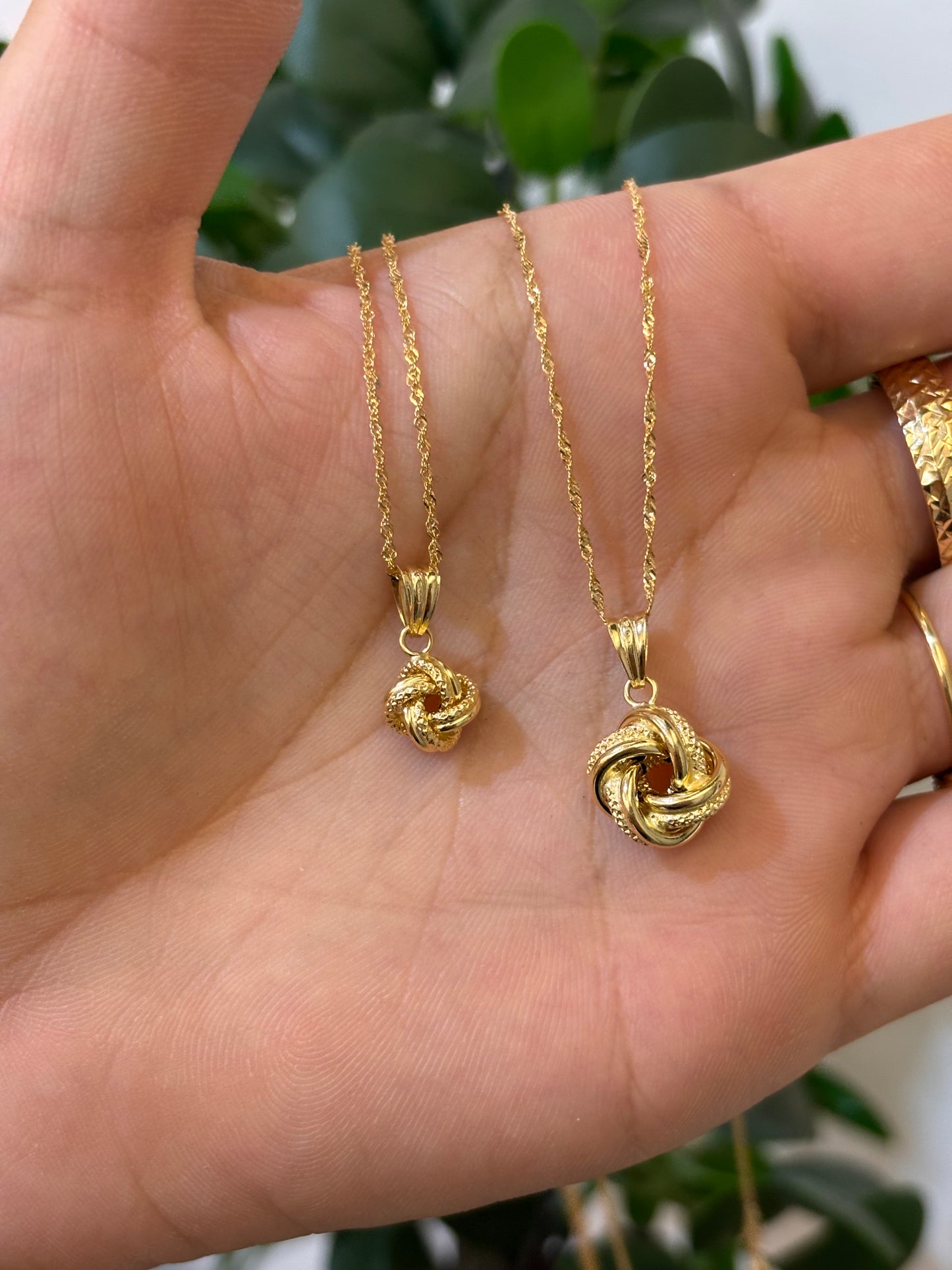 Collana Nodo Oro Giallo 18 Carati