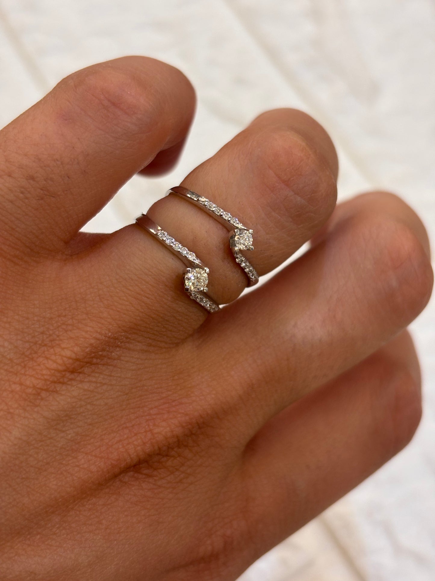 ANELLO SOLITARIO ORO E DIAMANTE PROMESSE GIOIELLI
