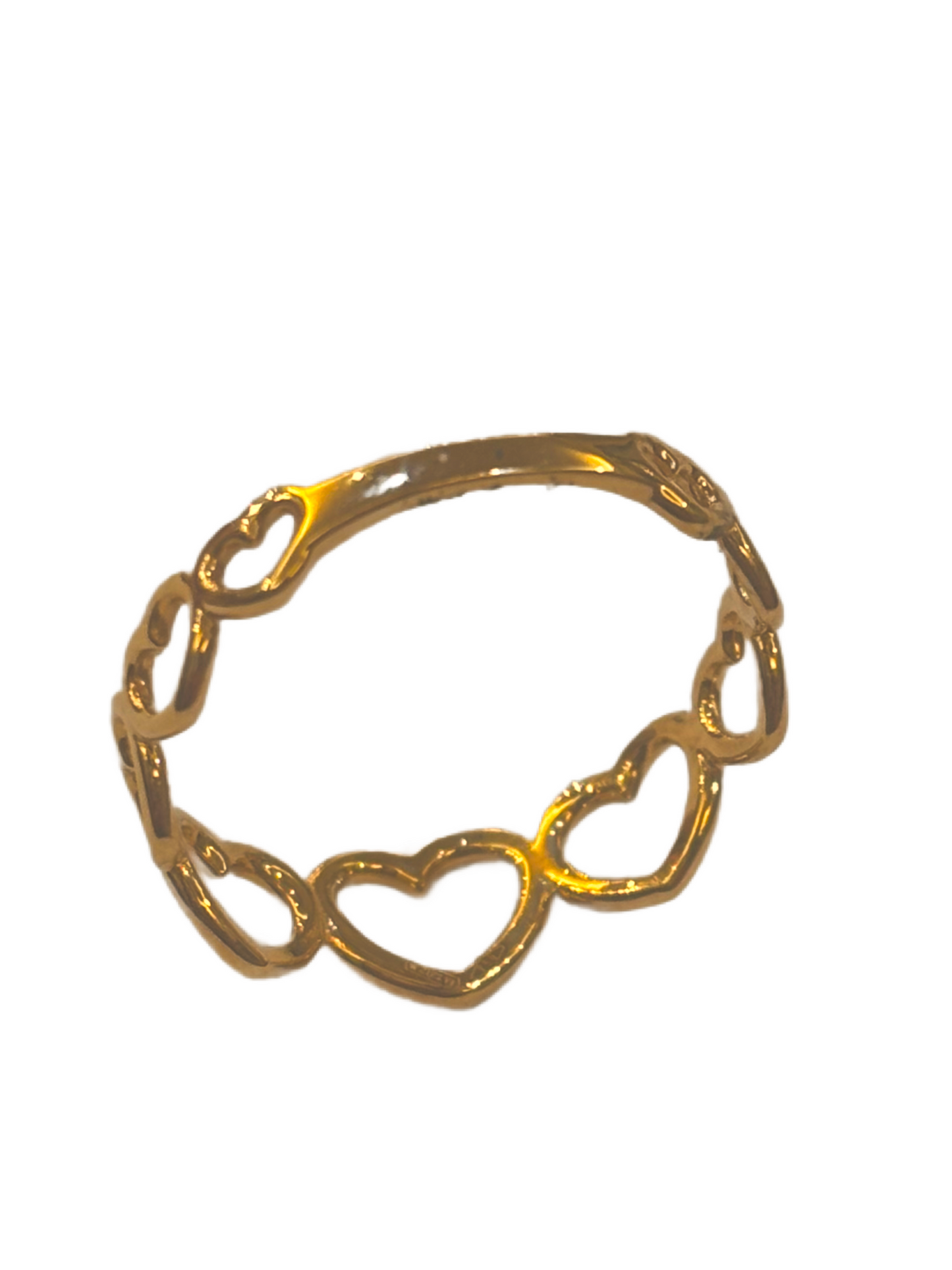 Anello Cuori a giro Oro Giallo 18 Carati