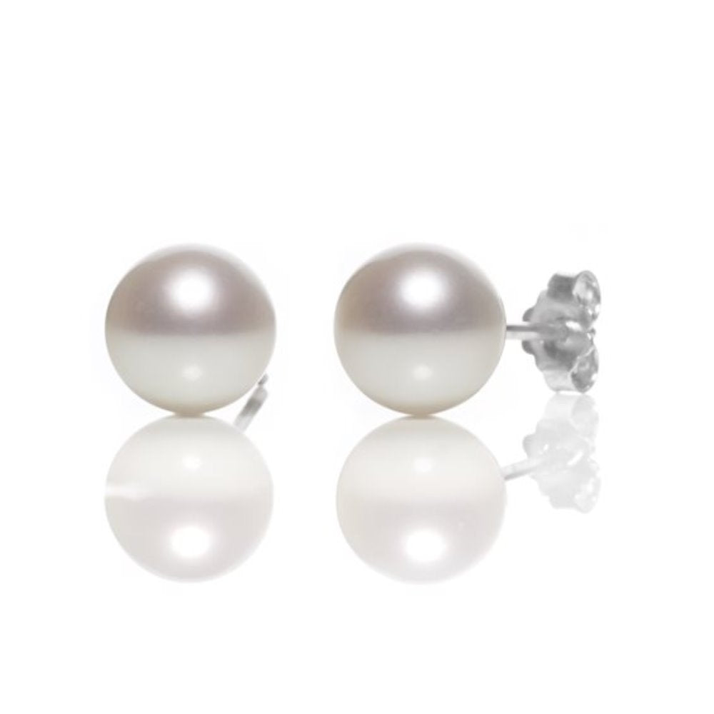 Orecchini in Oro Bianco con Perla FreshWater Promesse Gioielli
