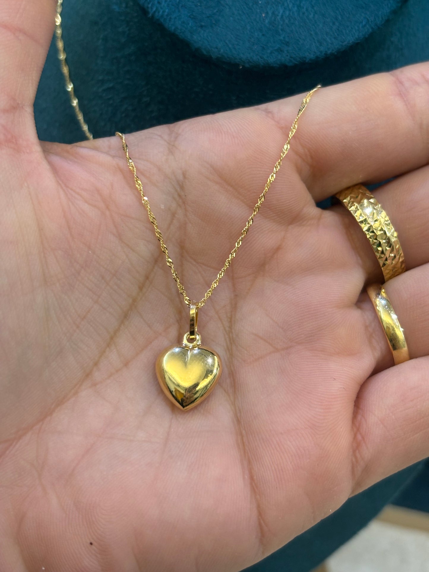 Collana Oro 18 Carati cuore