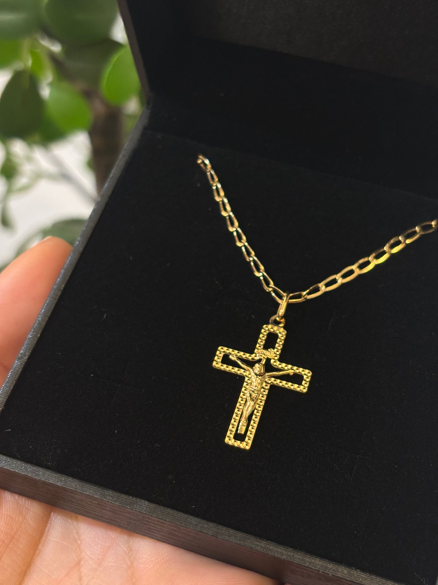 Collana Crocifisso Oro Giallo 18 Carati