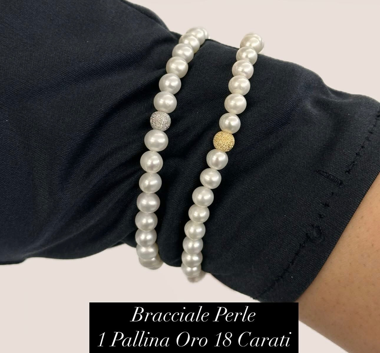 Bracciale Perle e Oro 18 Carati Promesse Gioielli