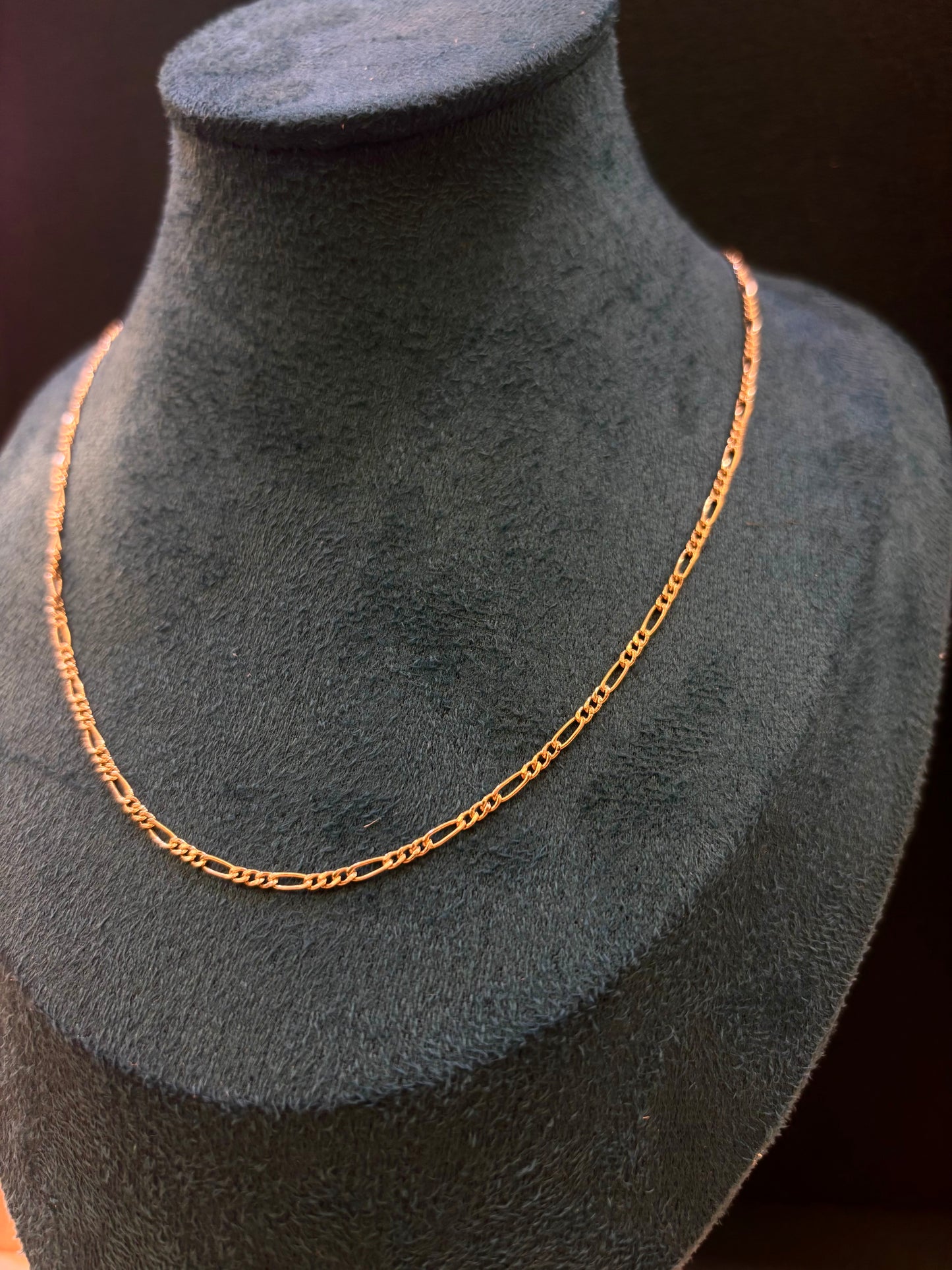 Collana Uomo Oro 18 Carati maglia tre più uno