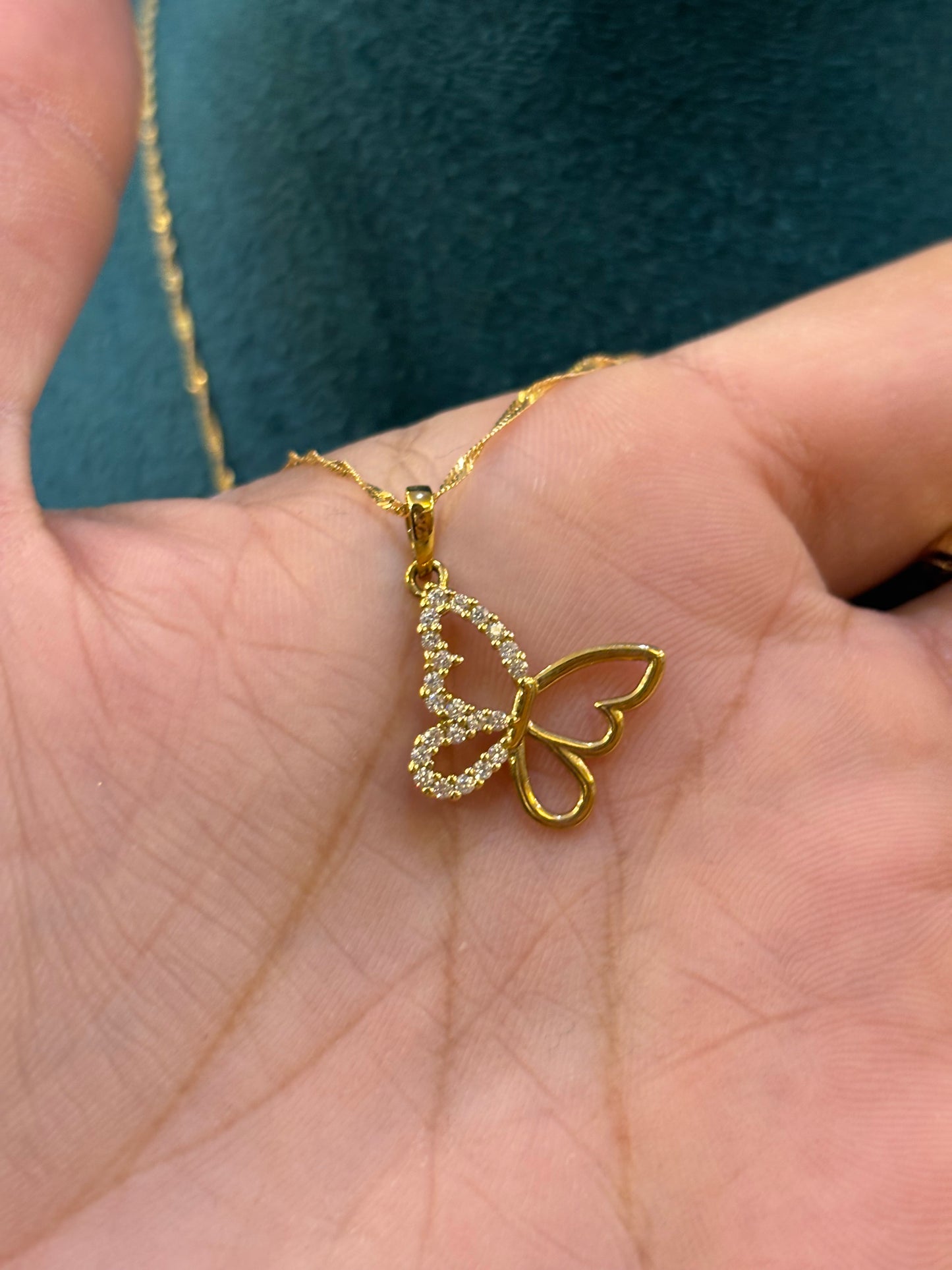 Collana Farfalla Oro 18 Carati