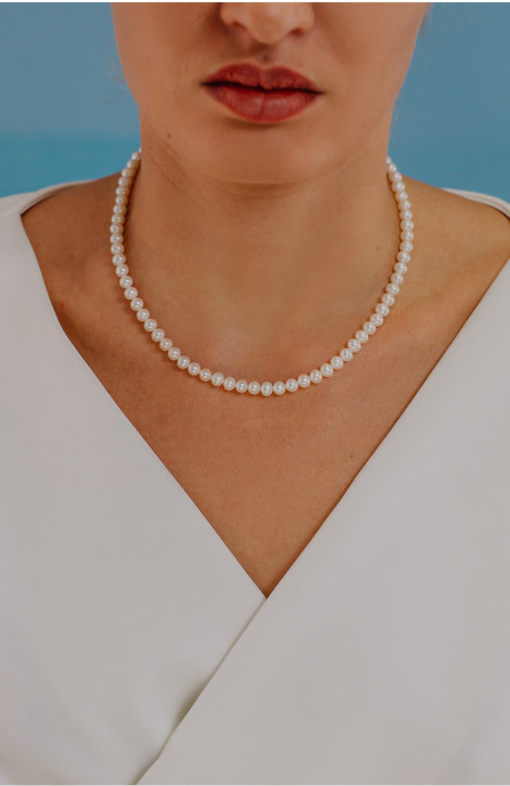Collana Di Perle E Oro Bianco 18 Kt. Promesse Gioielli