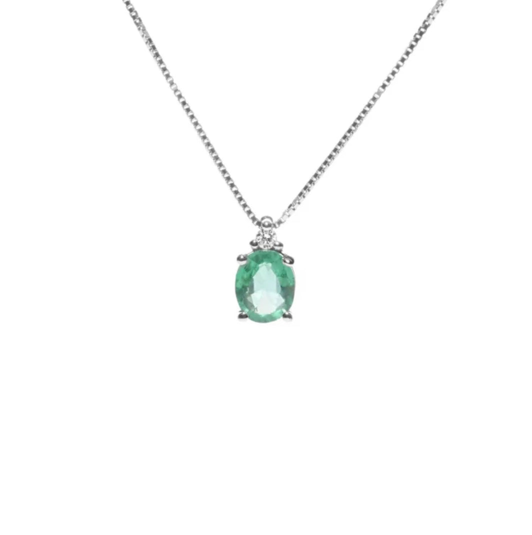 COLLANA SMERALDO PROMESSE GIOIELLI PF1S