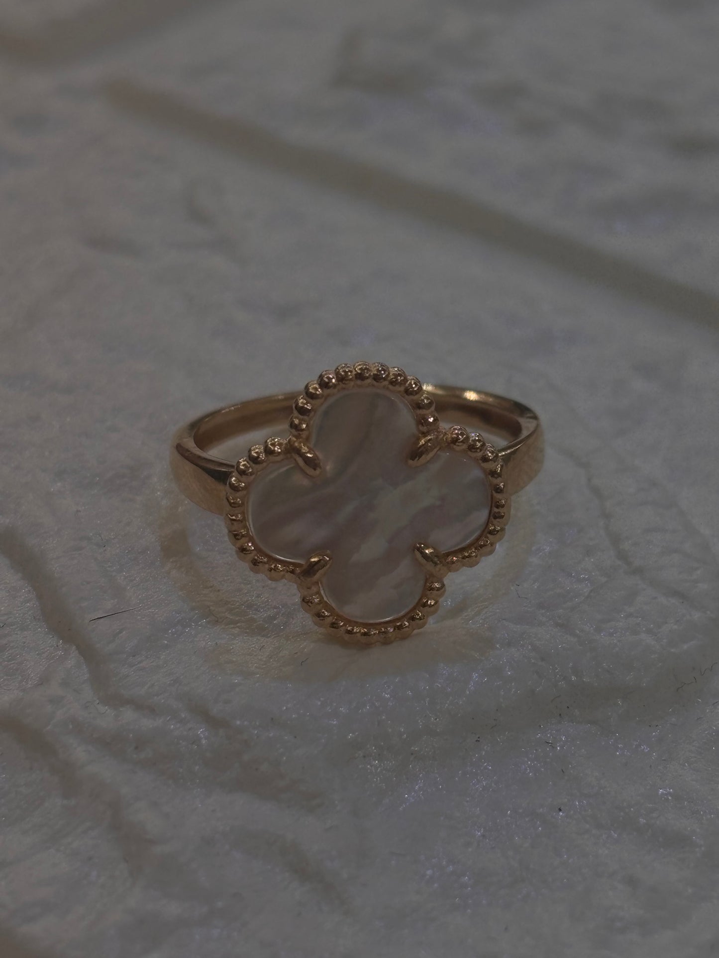 Anello Quadrifoglio in Oro Giallo 18 Carati