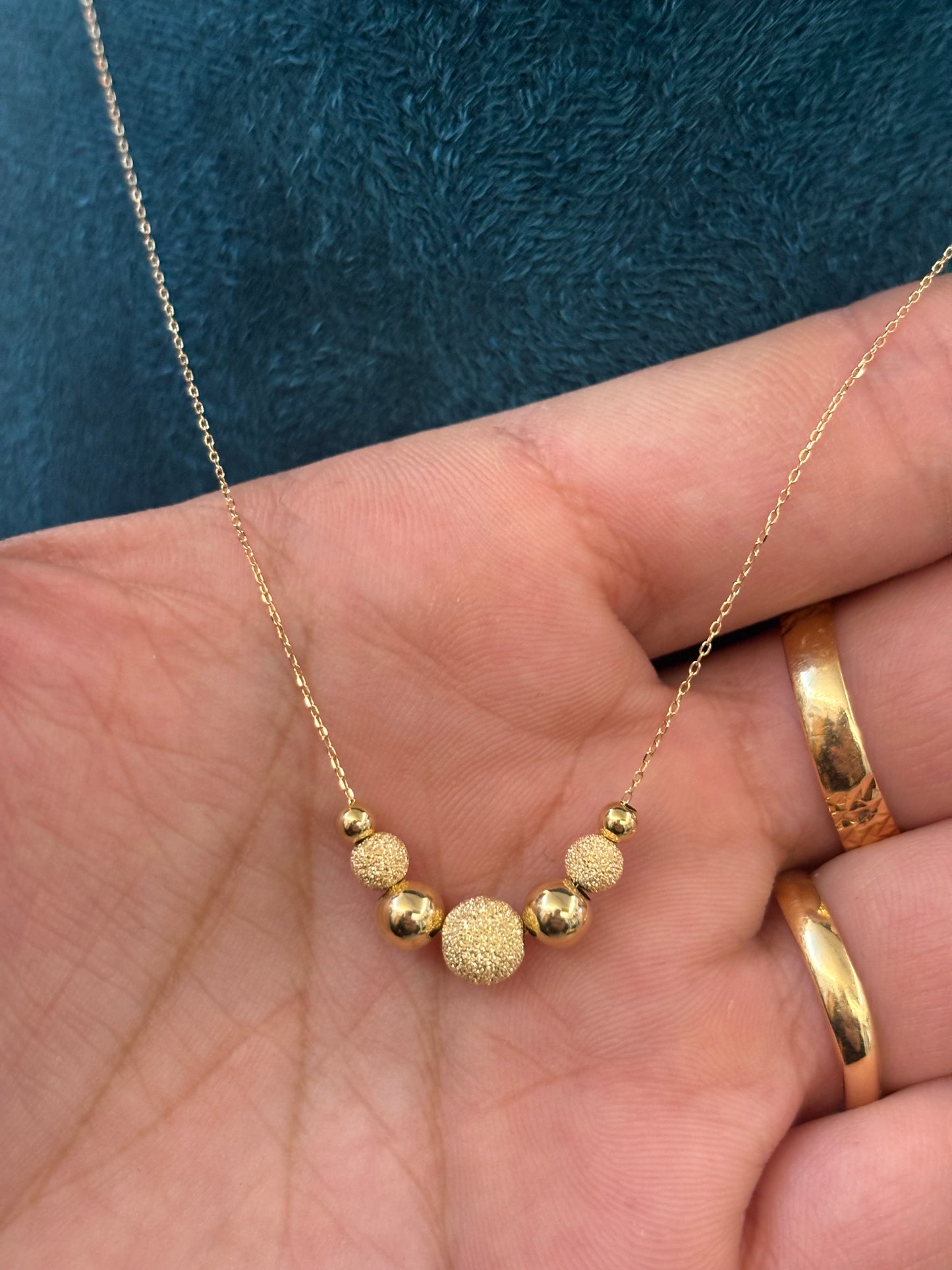 Collana Donna Oro 18 Carati Palline