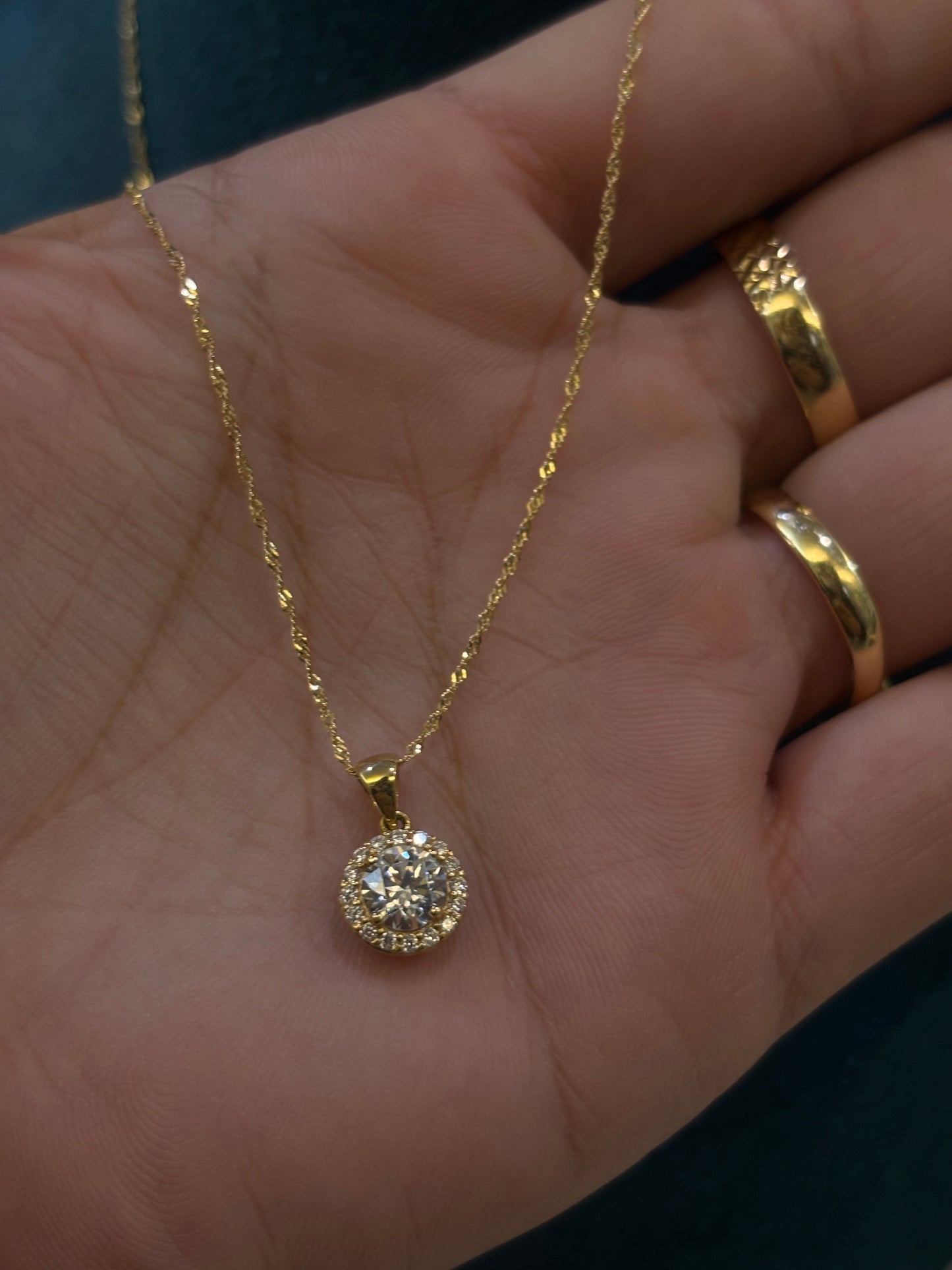 Collana Donna Punto Luce Oro giallo 18 carati