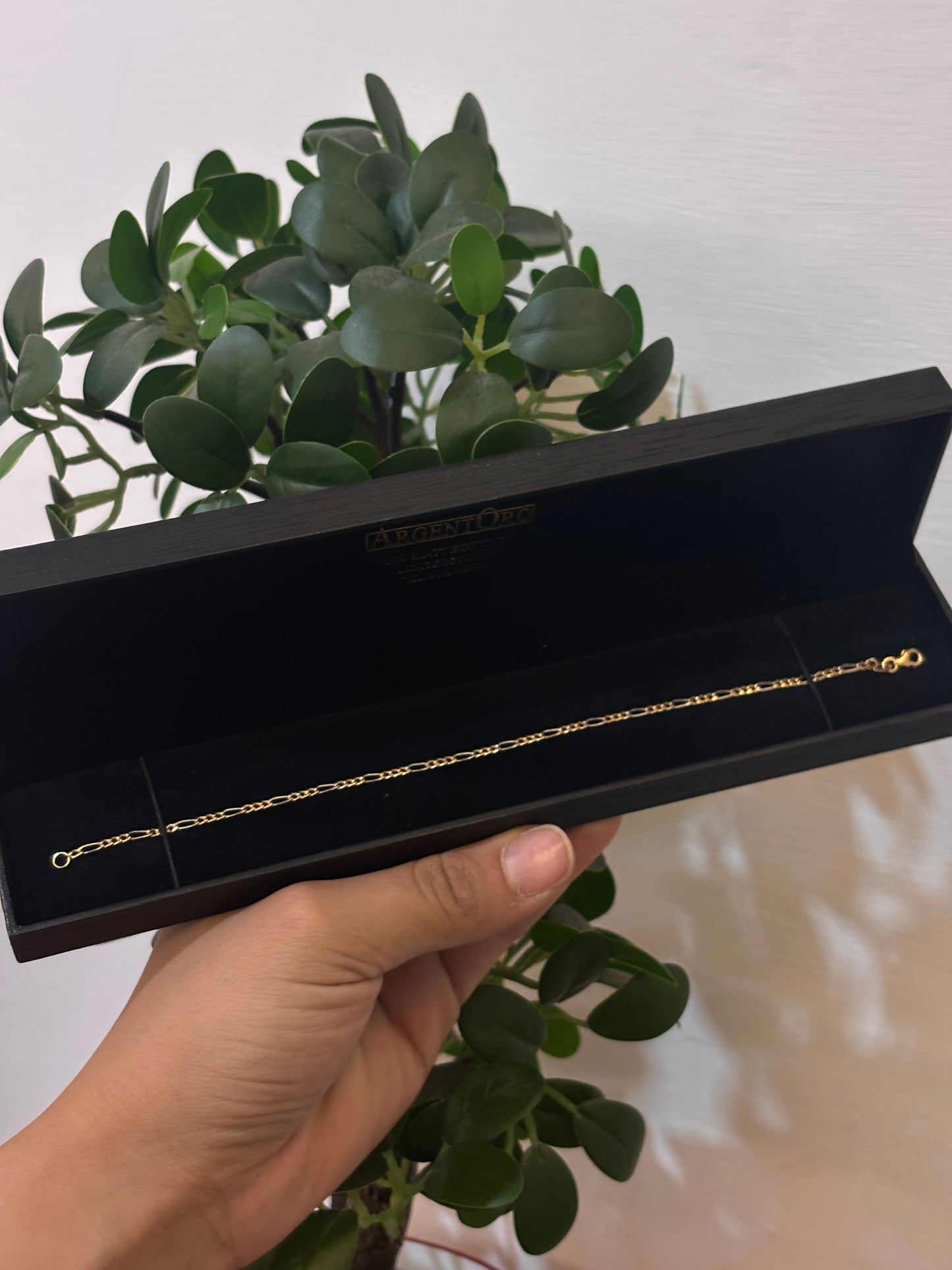 Bracciale Uomo tre più uno Oro bianco e Giallo 18 Carati