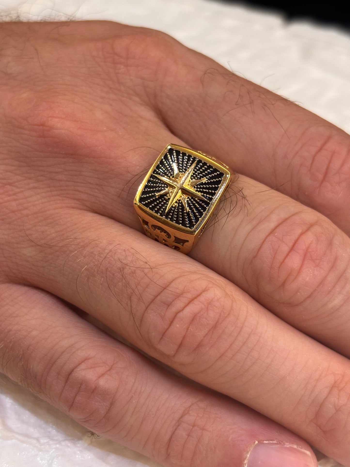 Anello Uomo Oro Giallo 18 Carati