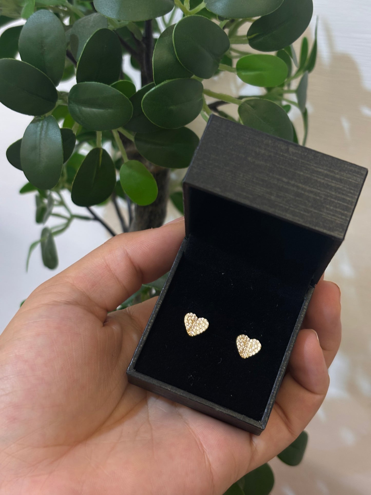 Orecchini Cuore Oro Giallo 18 Carati