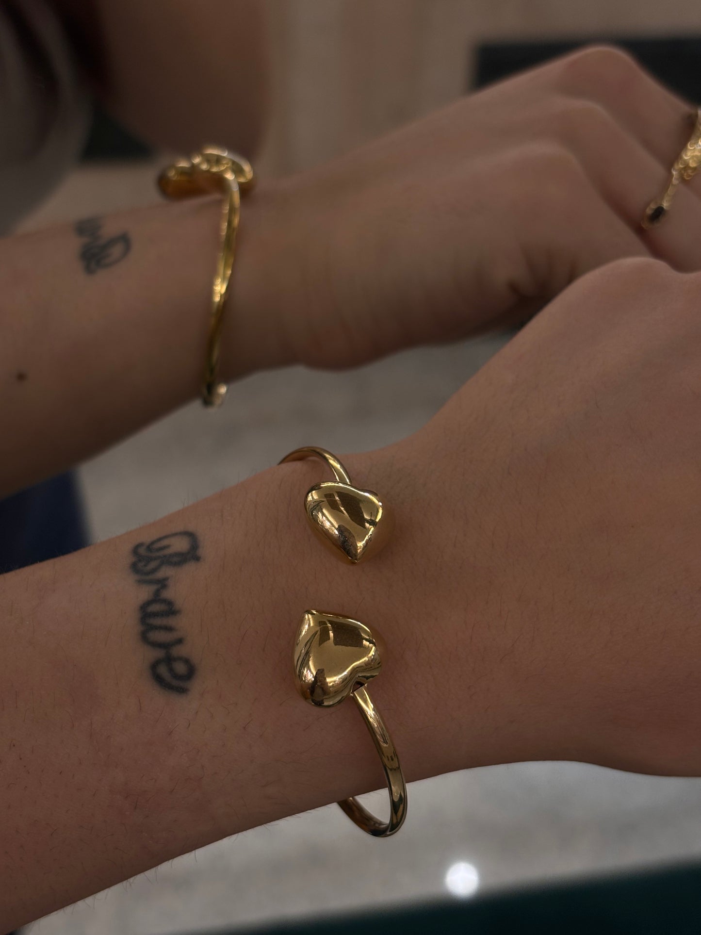 Bracciale Semirigido Cuori