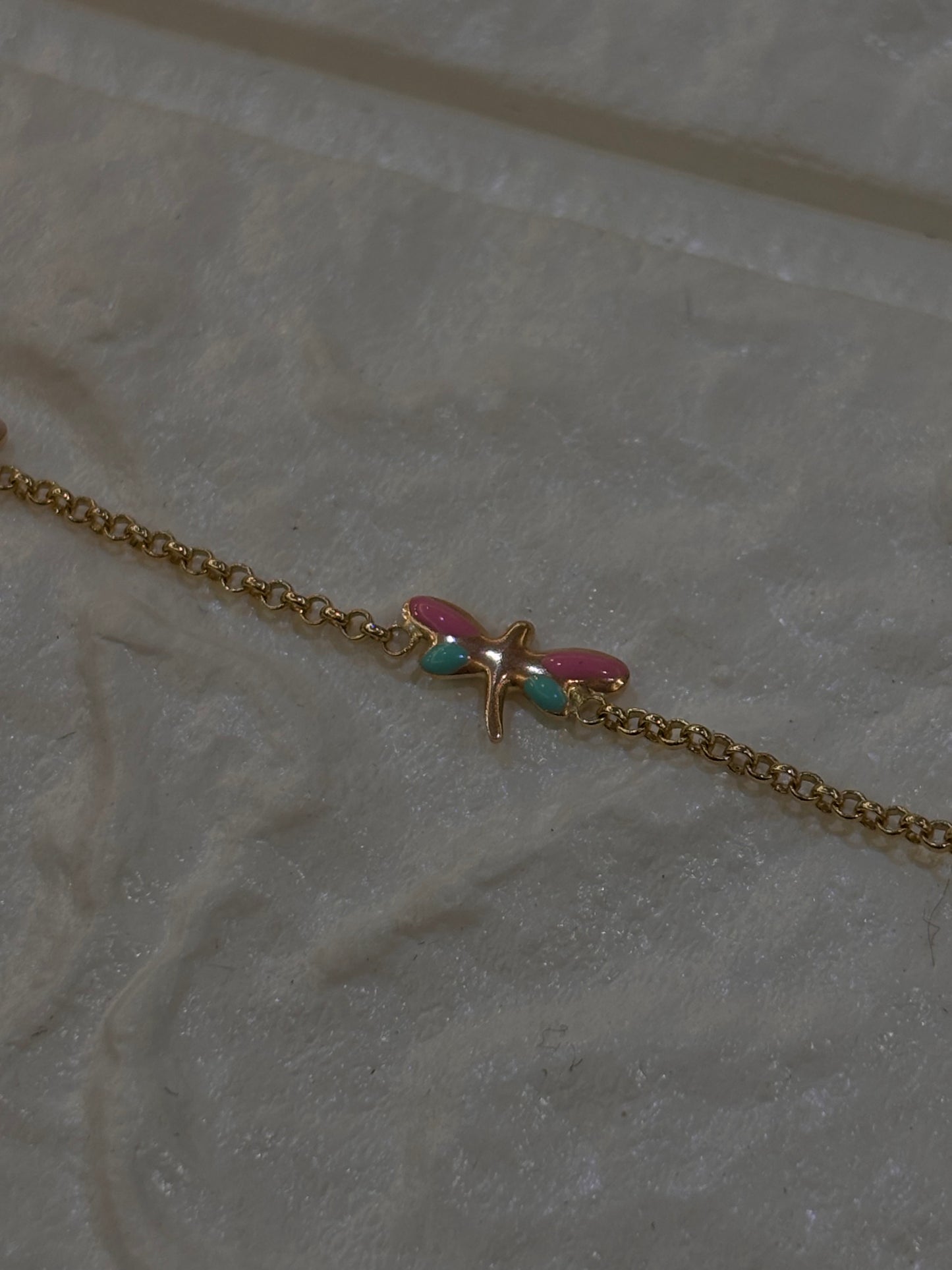 Bracciale Bimba libellule oro 18 carati