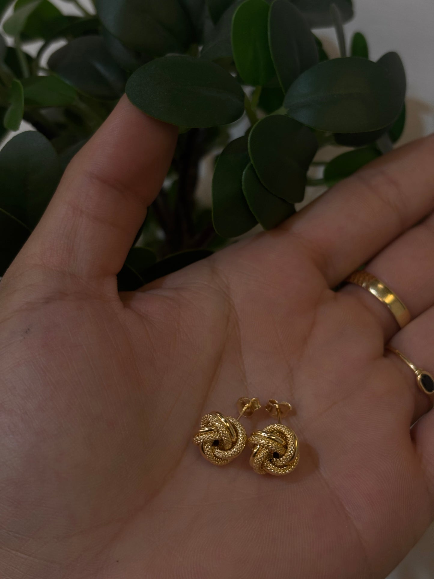 Orecchini Nodo Oro Giallo 18 Carati