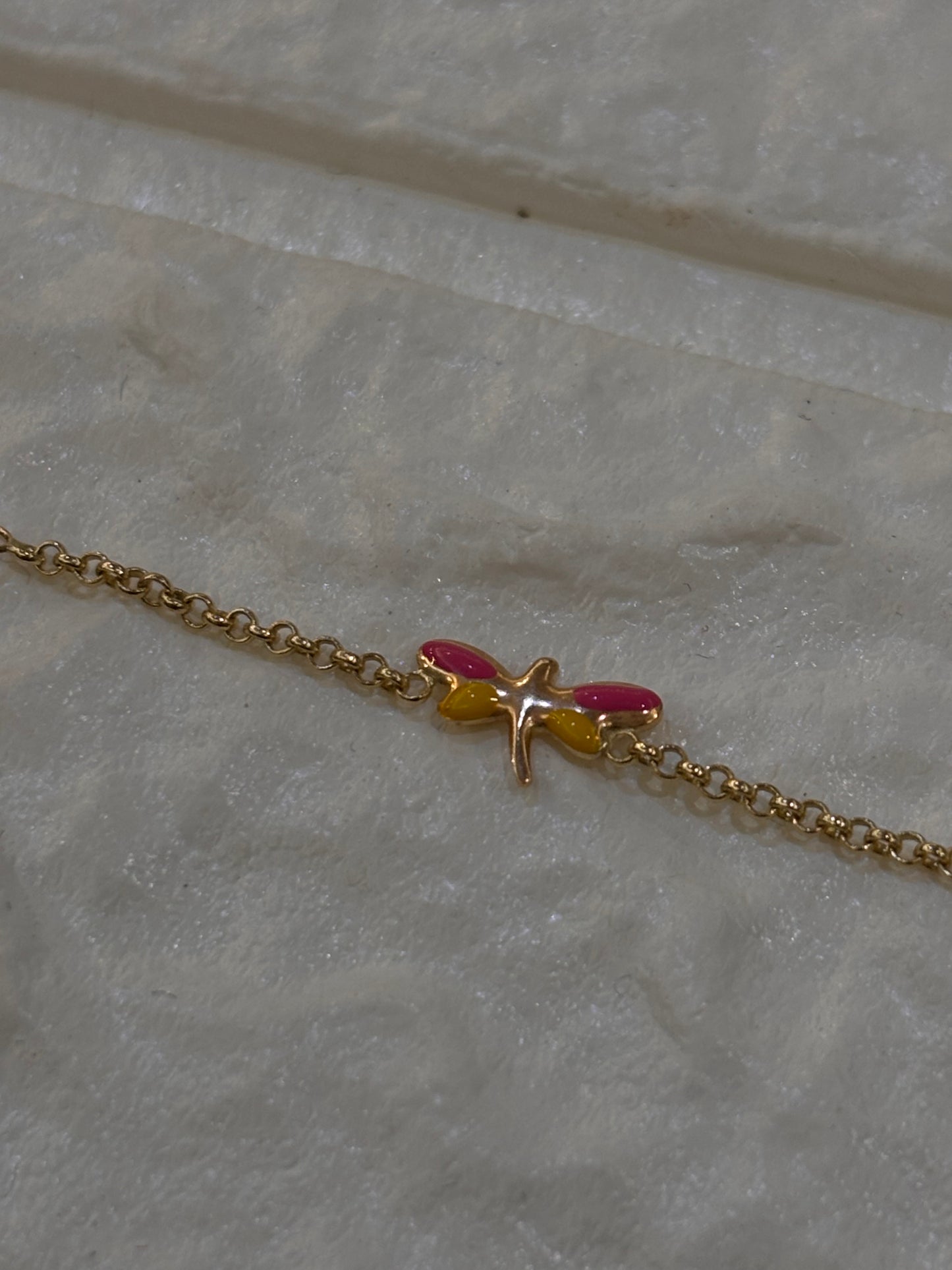 Bracciale Bimba libellule oro 18 carati
