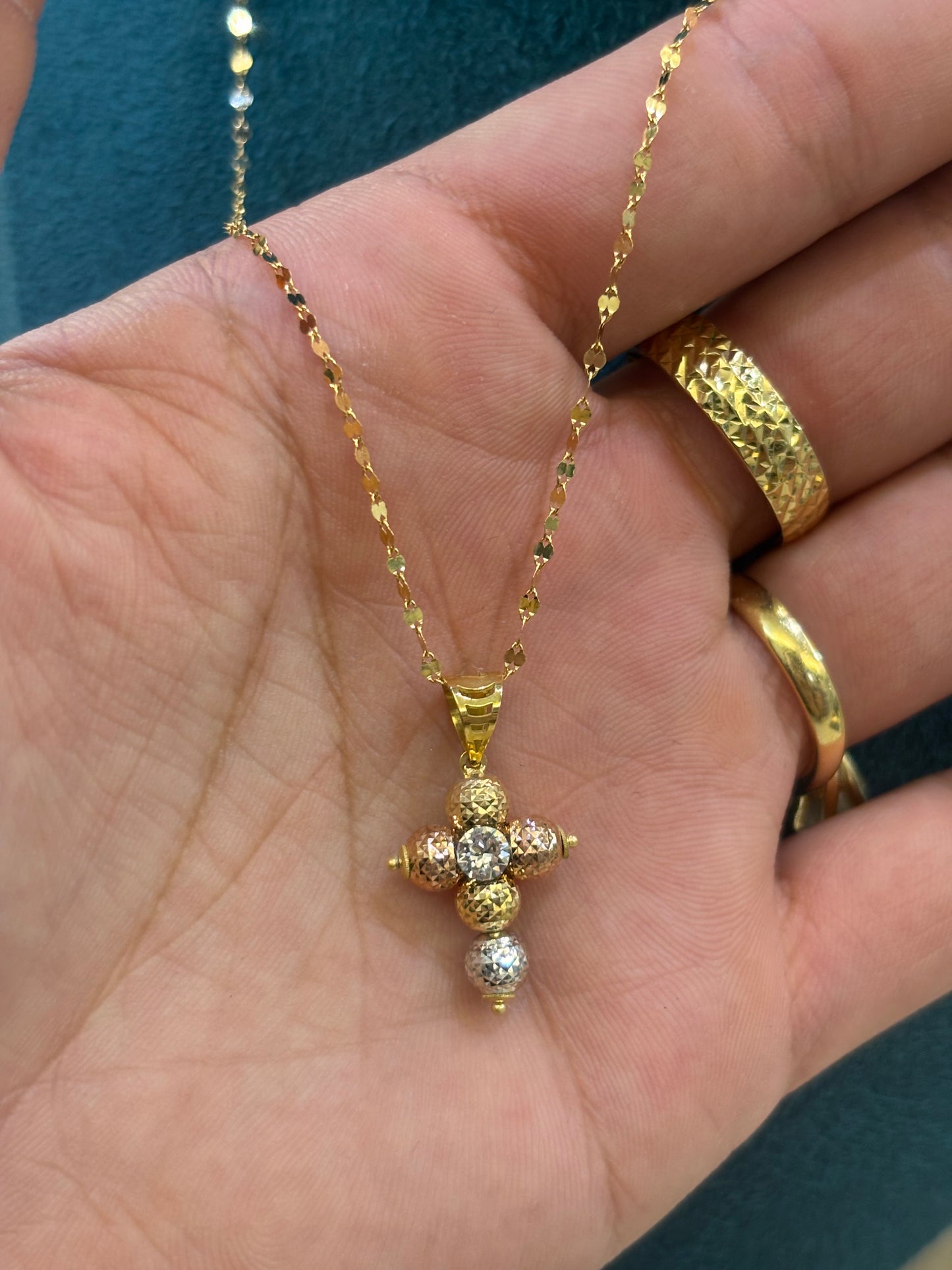 Collana Croce Oro 18 Carati