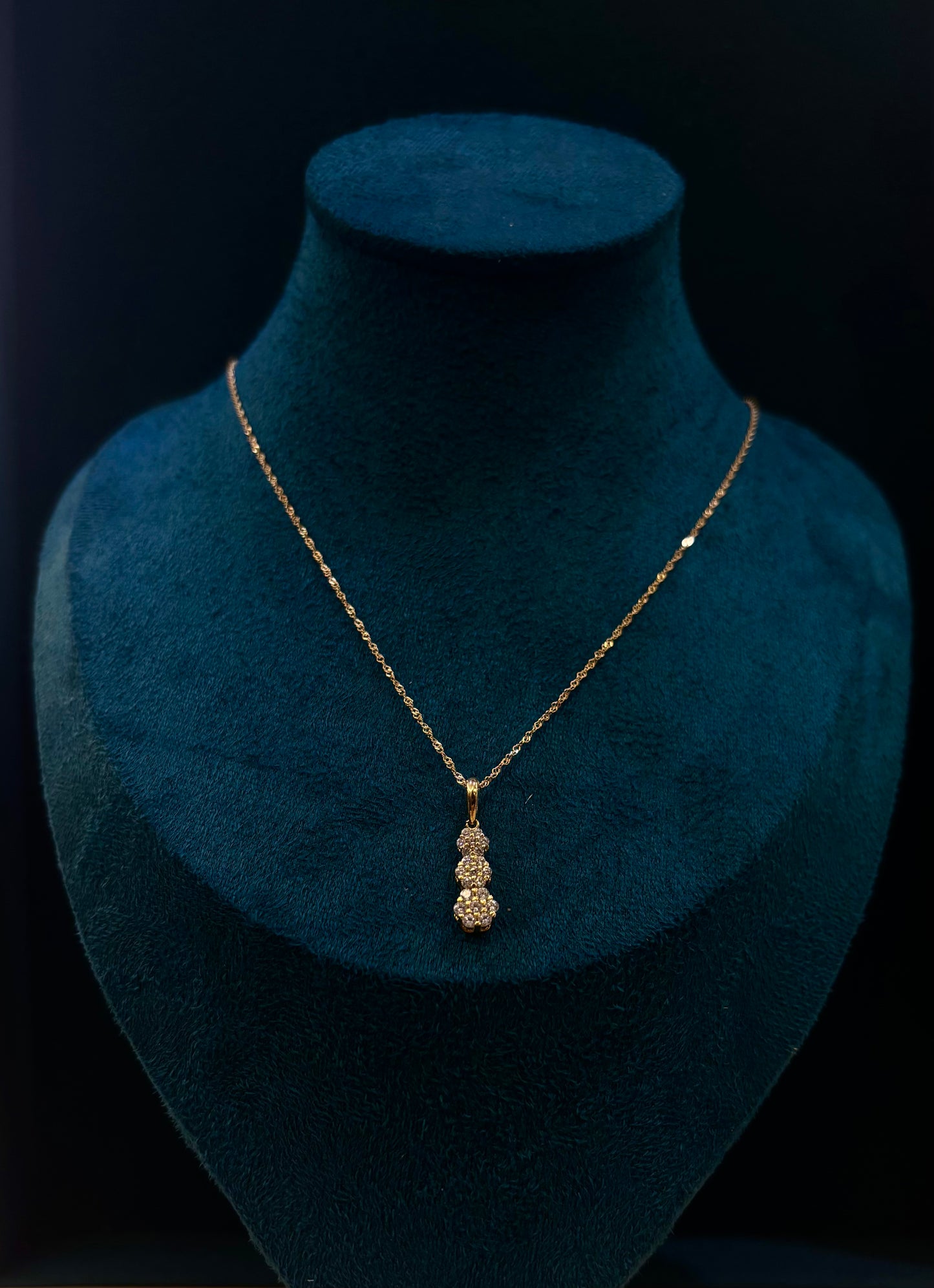 Collana Donna Oro Giallo 18 carati fiorellini