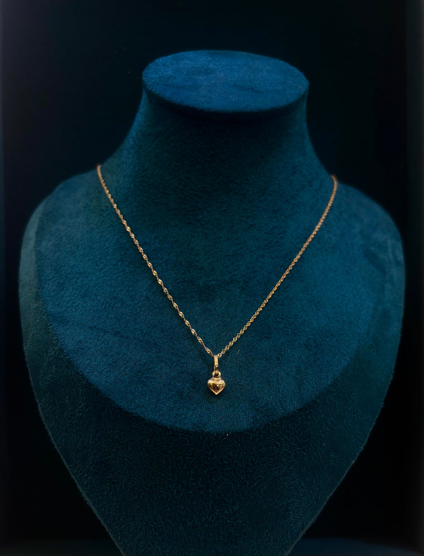 Collana Cuore oro Giallo 18 Carati