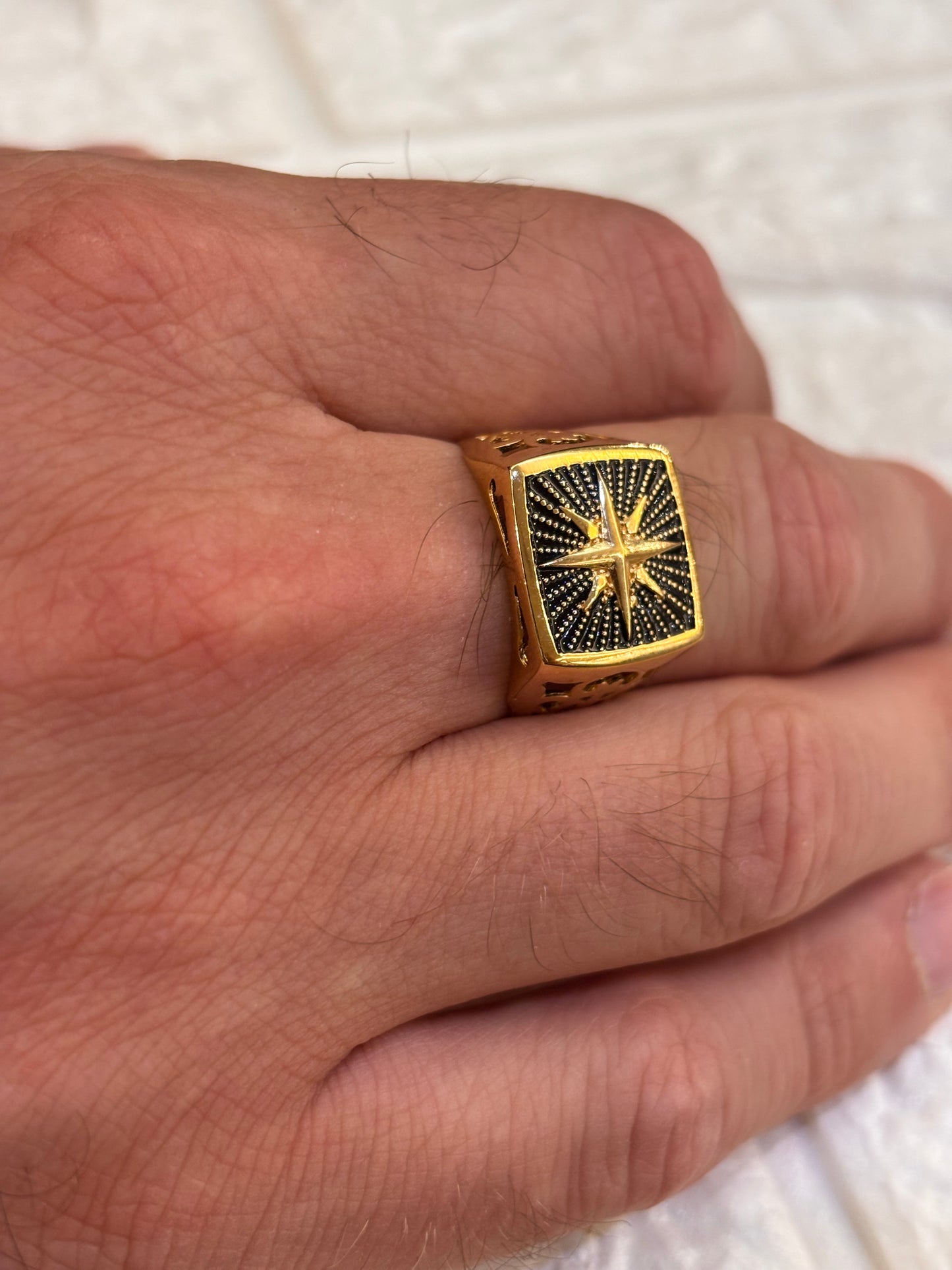 Anello Uomo Oro Giallo 18 Carati