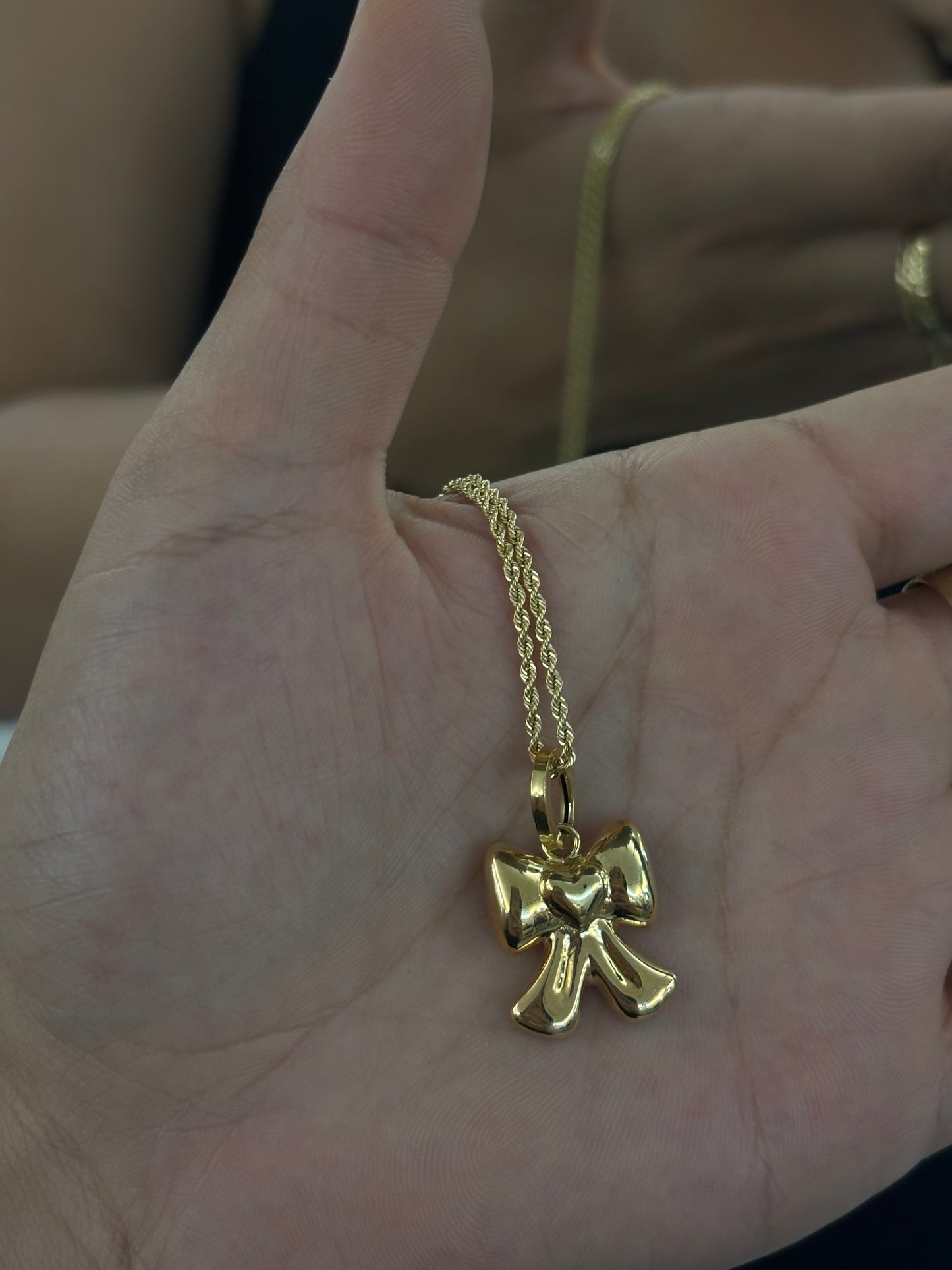 Collana Fiocco Oro Giallo 18 Carati
