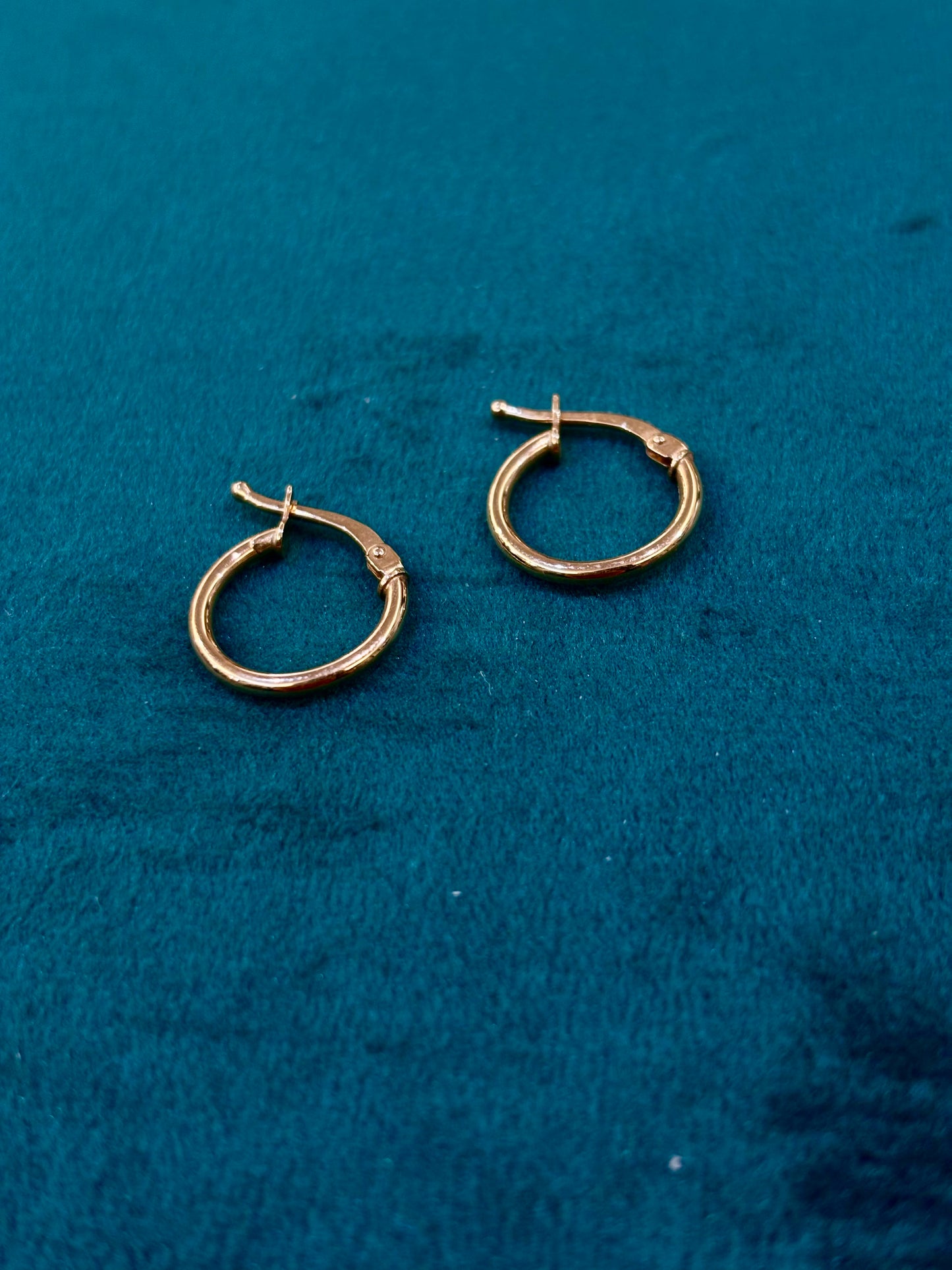 Orecchini Cerchio Lisci Oro Giallo 18 Carati 1 cm