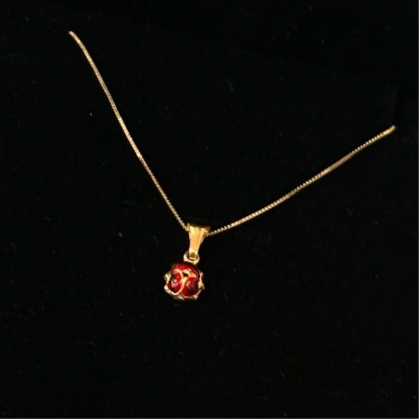 Collana Coccinella Oro Giallo 18 Carati