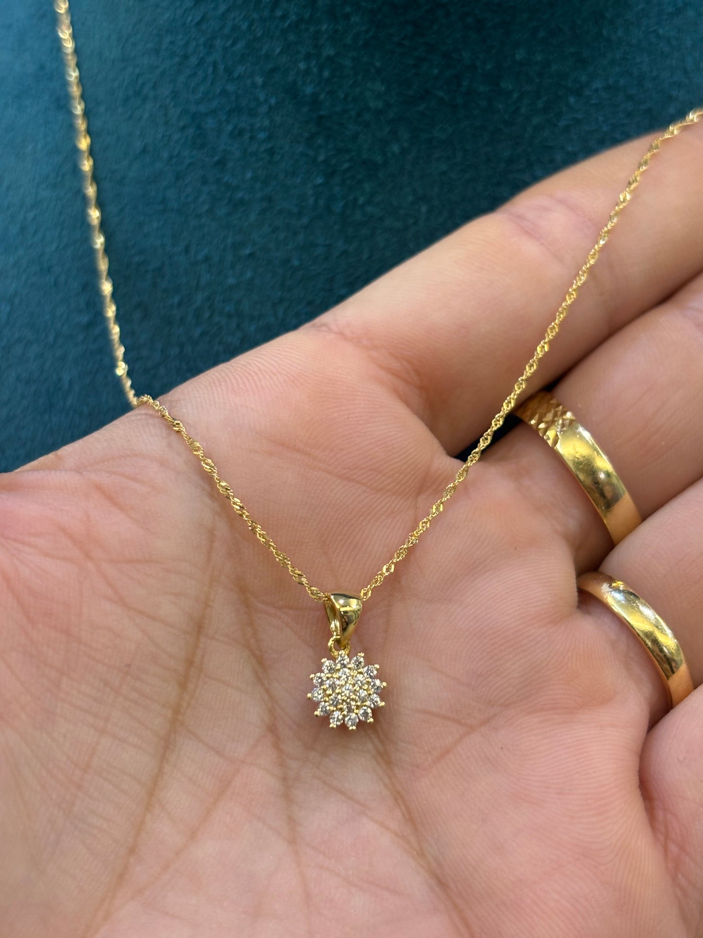 Collana Donna Oro Giallo 18 Carati punto luce Magic