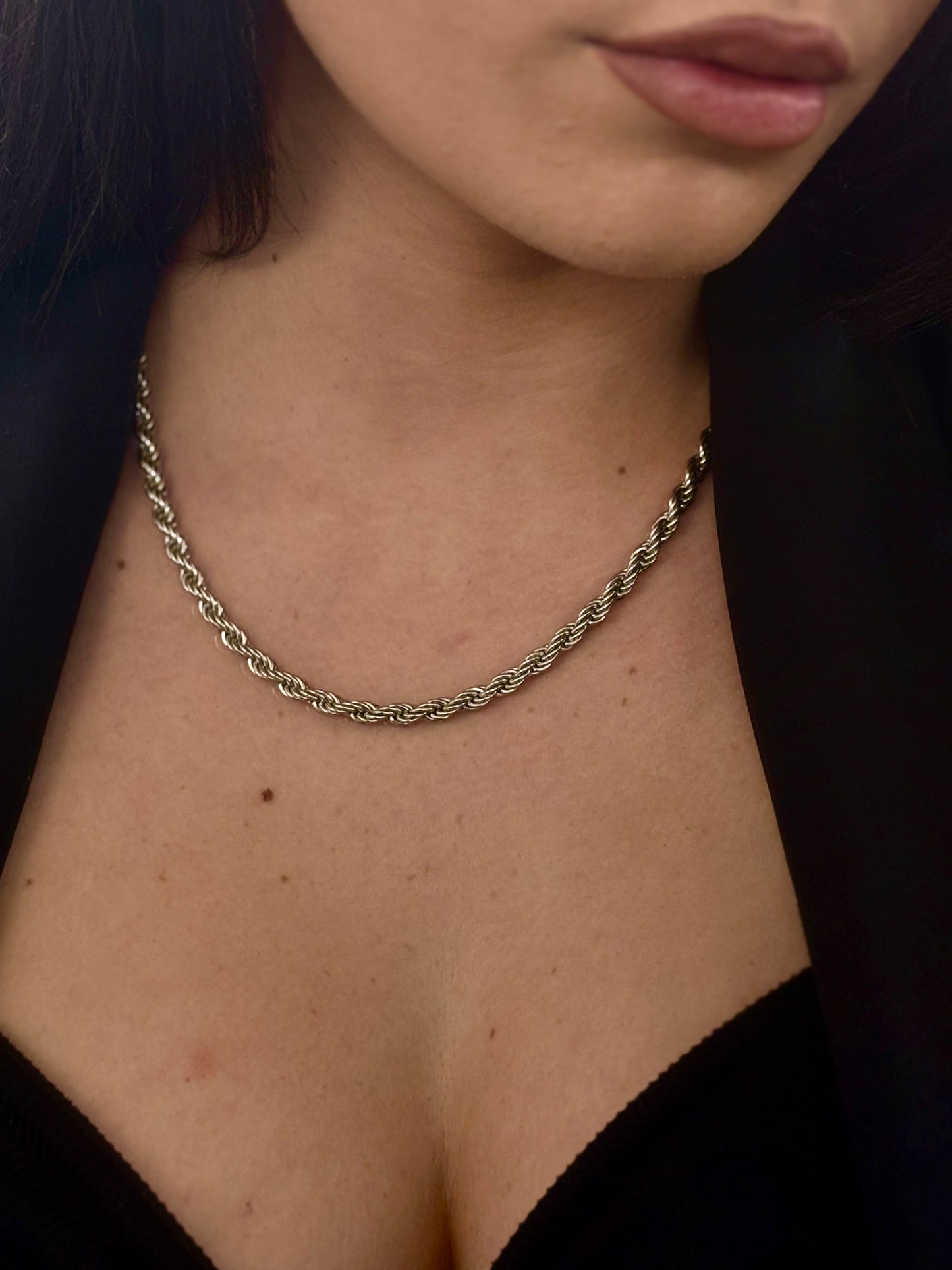 Collana Corda Acciaio Inossidabile