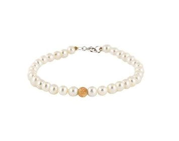 Bracciale Perle e Oro 18 Carati Promesse Gioielli